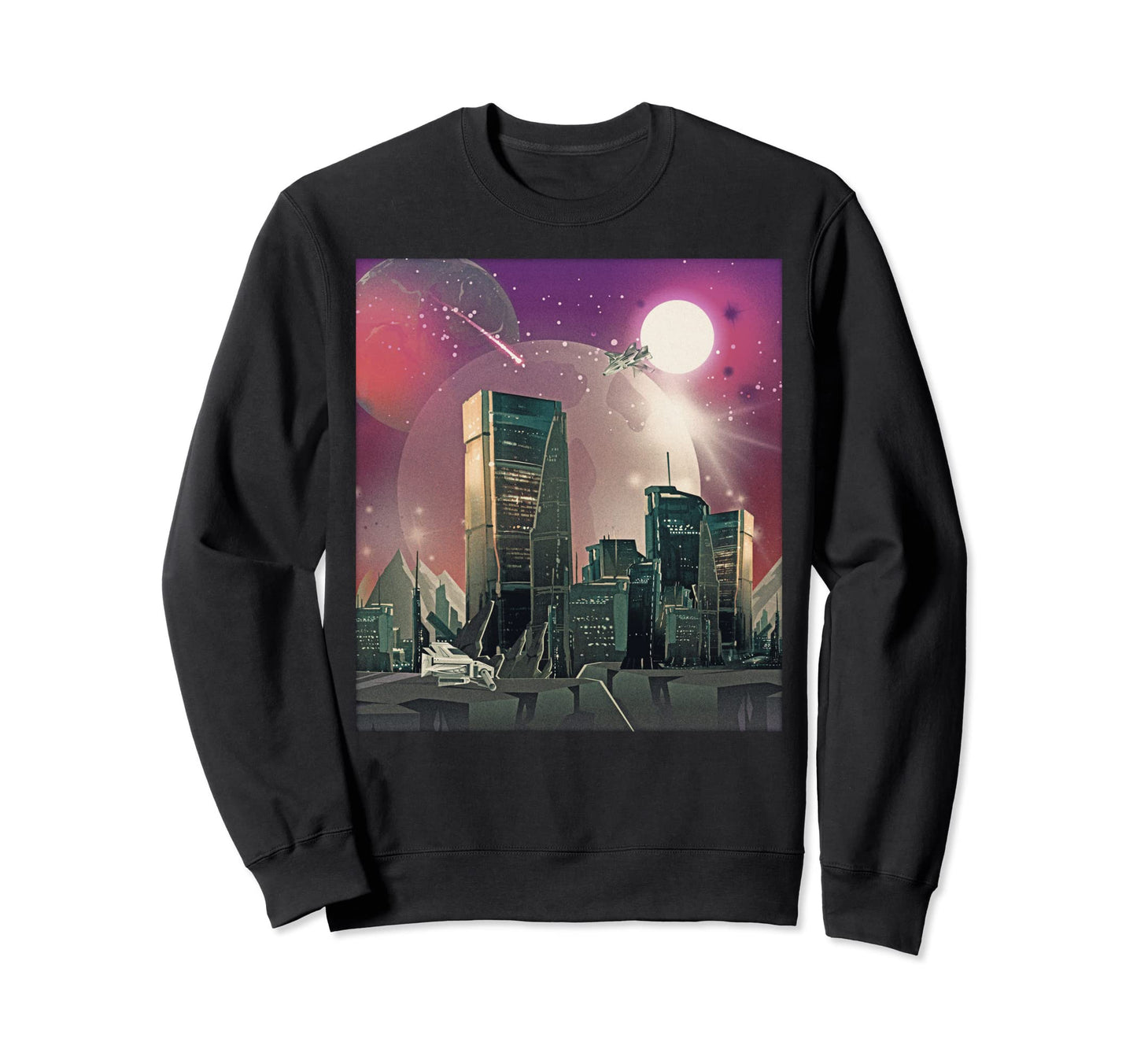 Atom Punk Aesthetic Vaporwave Sweatshirt - Aesthetic Graphic Men Women - T-Shirt, Sweatshirt, Hoodie