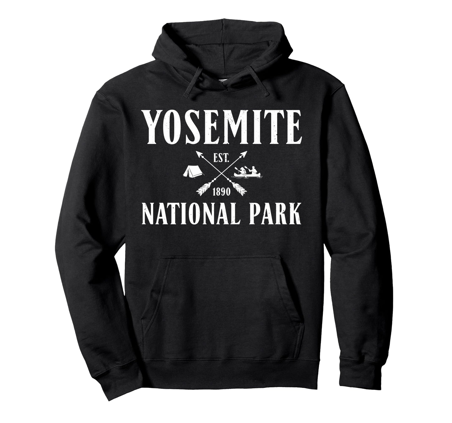 Yosemite National Park Outdoors 1890 Hoodie - Casual Everyday Wear Unisex - T-Shirt, Sweatshirt, Hoodie
