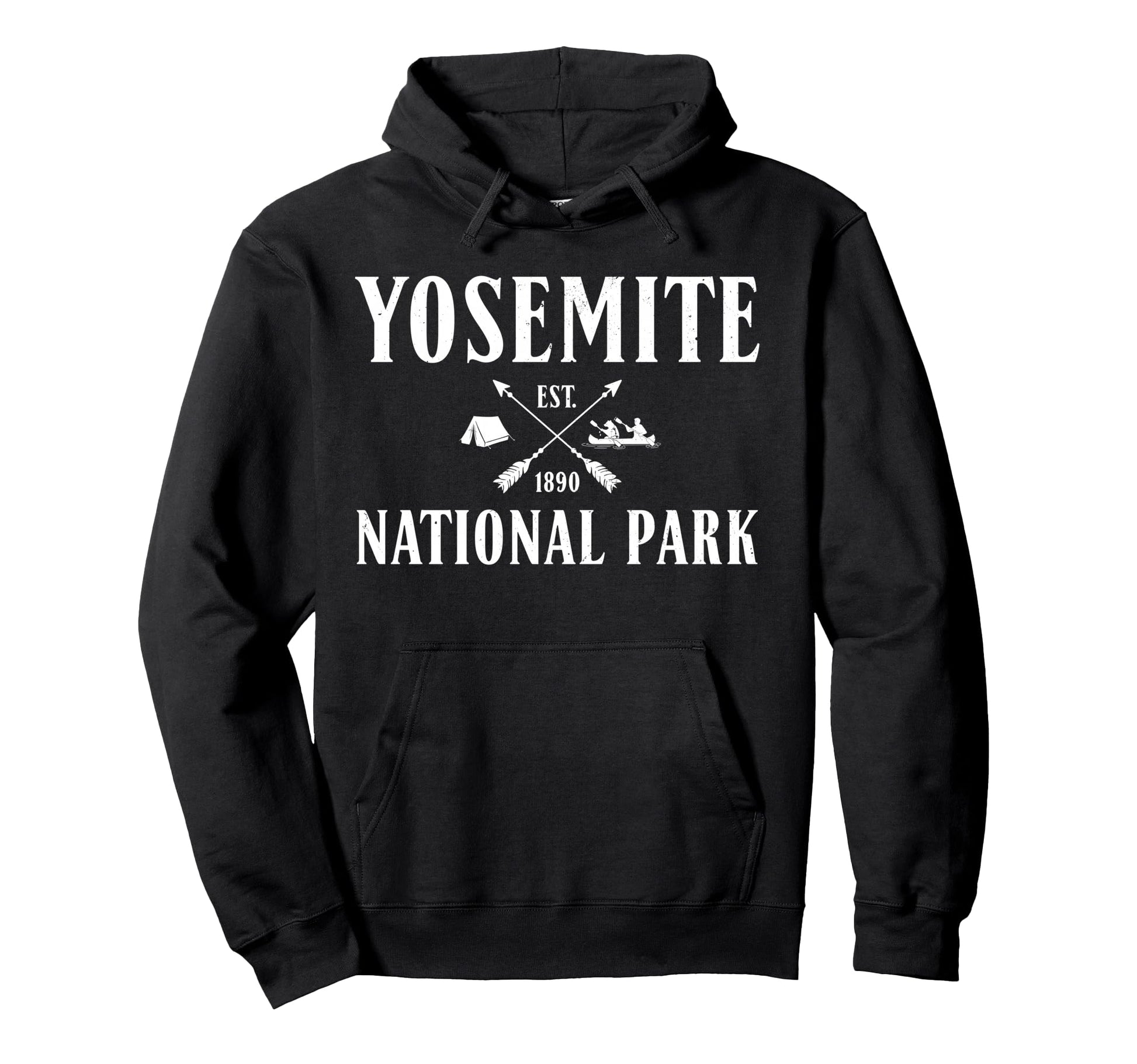 Yosemite National Park Outdoors 1890 Hoodie - Casual Everyday Wear Unisex - T-Shirt, Sweatshirt, Hoodie