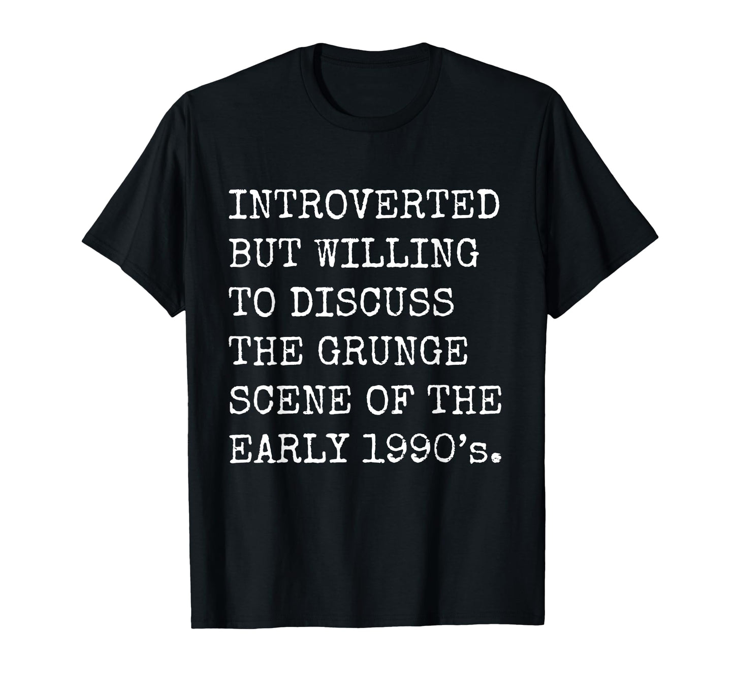 Introverted But Willing To Discuss T-Shirt - Fun Novelty Design for Adults - T-Shirt, Sweatshirt, Hoodie