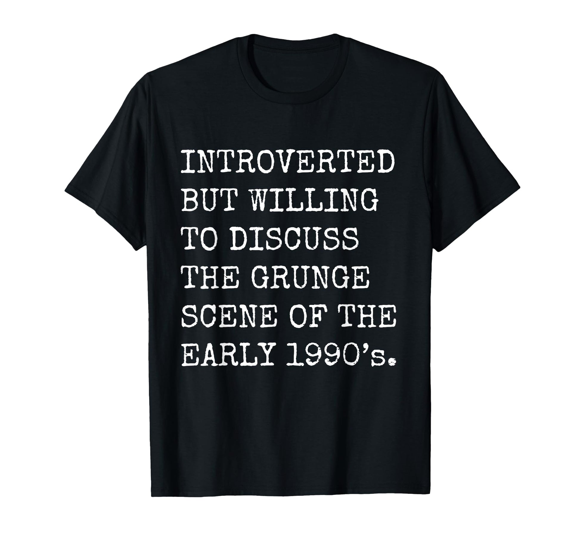 Introverted But Willing To Discuss T-Shirt - Fun Novelty Design for Adults - T-Shirt, Sweatshirt, Hoodie