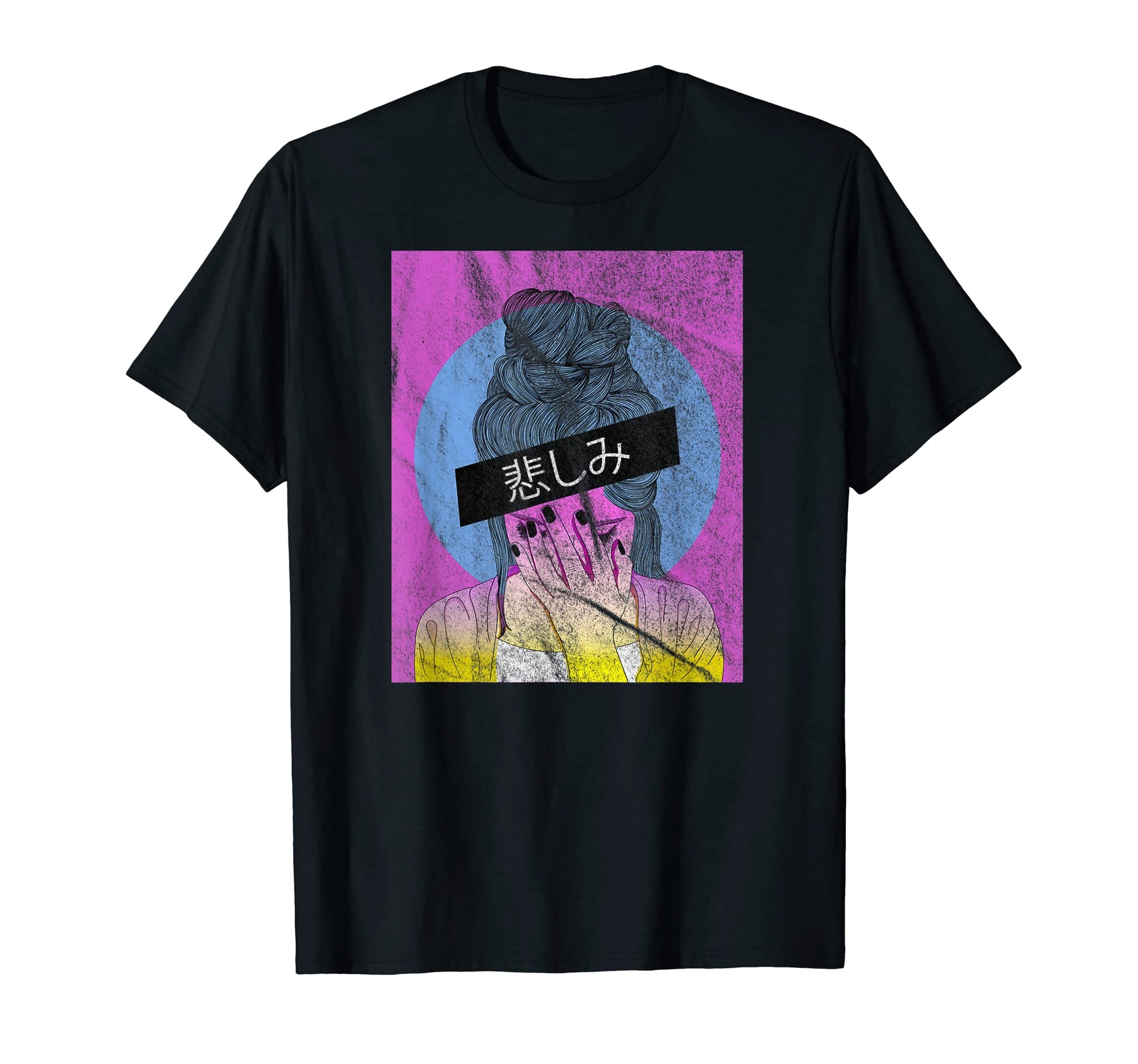 Sad Anime Japanese Aesthetic T-Shirt - Casual Everyday Wear Men Women - T-Shirt, Sweatshirt, Hoodie