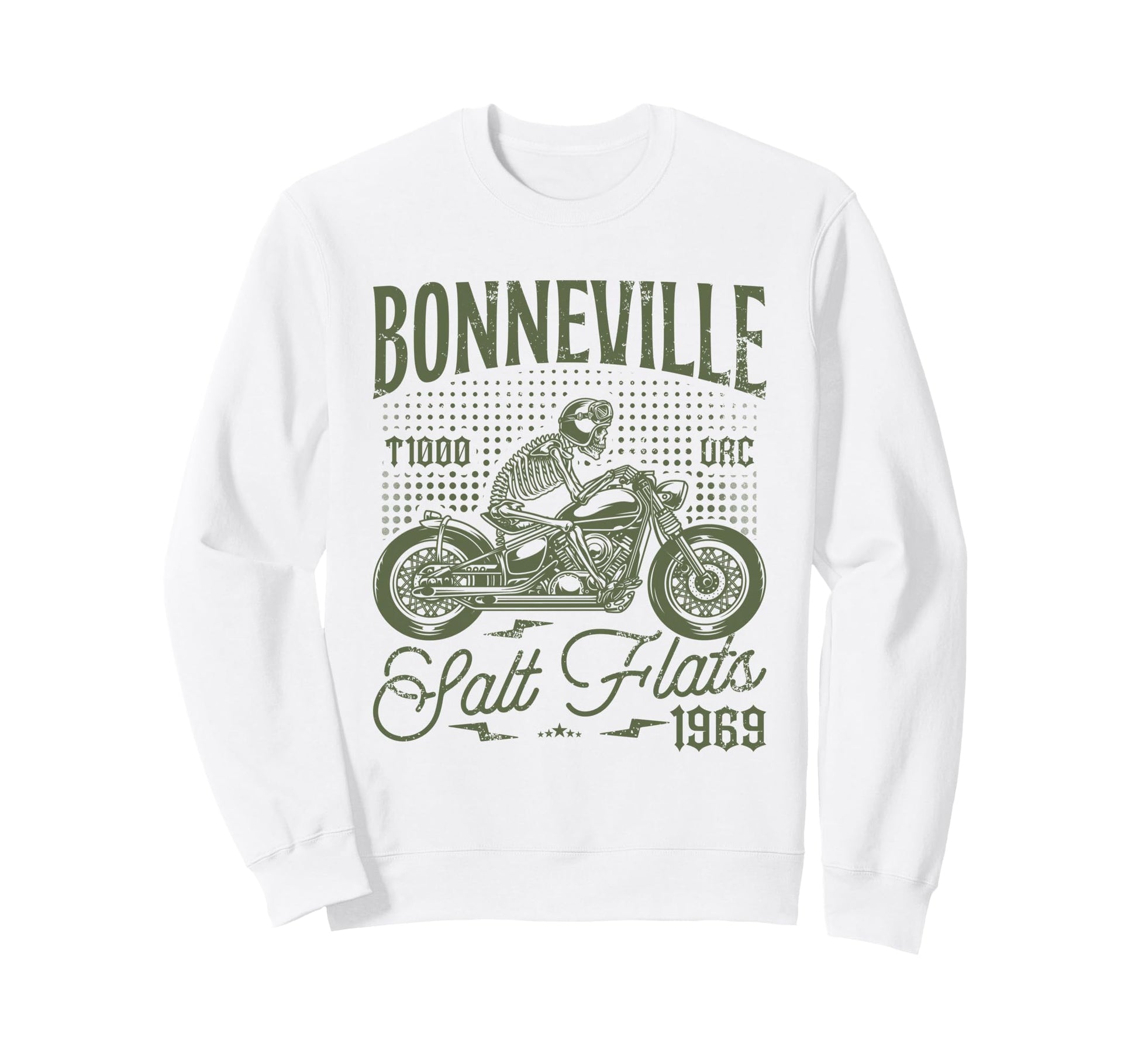 Bonneville Salt Flats Motorcycle Racing Sweatshirt - Trendy Graphic Unisex - T-Shirt, Sweatshirt, Hoodie