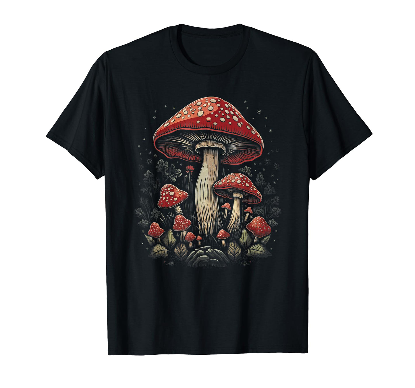 Mushroom Grunge Art 213 T-Shirt - Novelty Apparel Unisex - T-Shirt, Sweatshirt, Hoodie