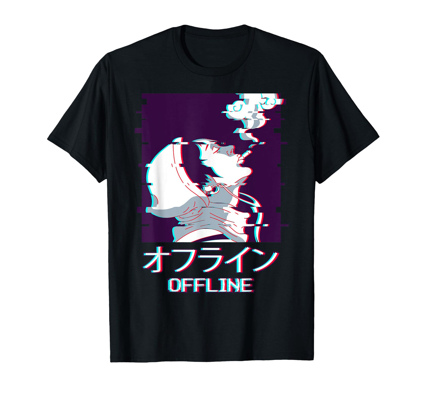 Smoking Anti Social Anime T-Shirt - Casual Everyday Wear for Adults - T-Shirt, Sweatshirt, Hoodie