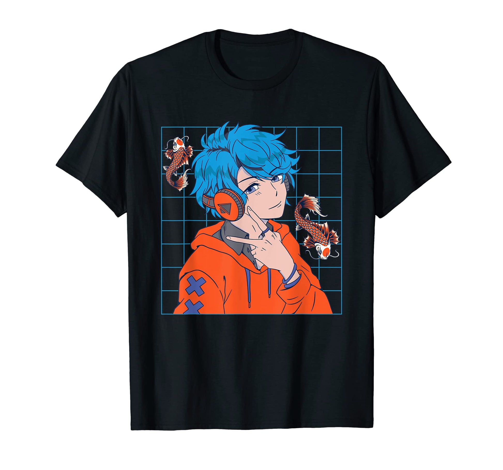 Japanese Aesthetic Koi Fish Vaporwave T-Shirt - Trendy Graphic Men Women - T-Shirt, Sweatshirt, Hoodie