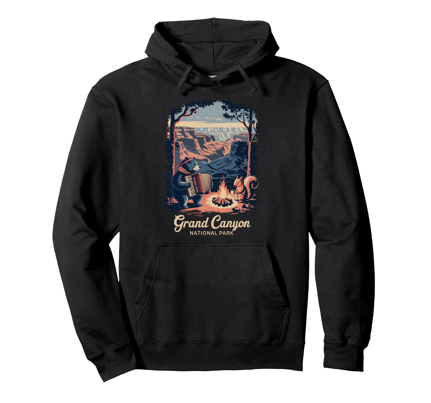 Grand Canyon National Park Campfire Hoodie - Streetwear Style for Adults - T-Shirt, Sweatshirt, Hoodie