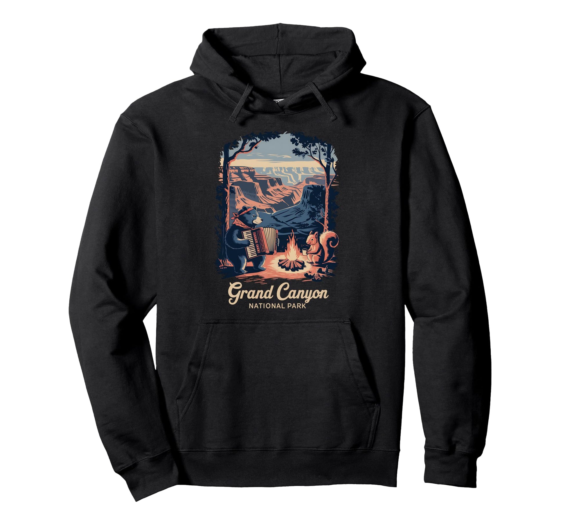 Grand Canyon National Park Campfire Hoodie - Streetwear Style for Adults - T-Shirt, Sweatshirt, Hoodie