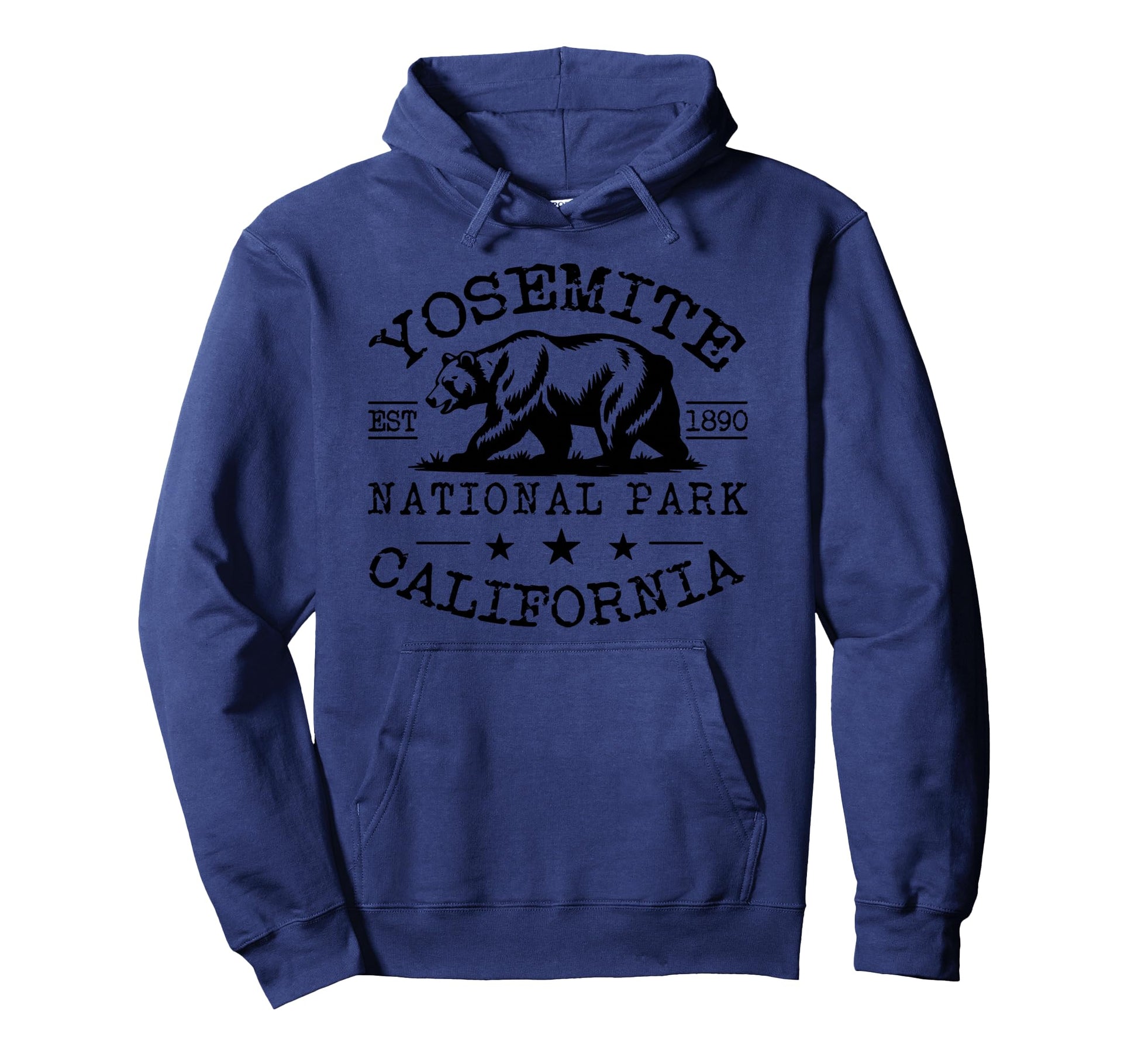 Yosemite National Park California Bear Hoodie - Custom Art Print Men Women - T-Shirt, Sweatshirt, Hoodie