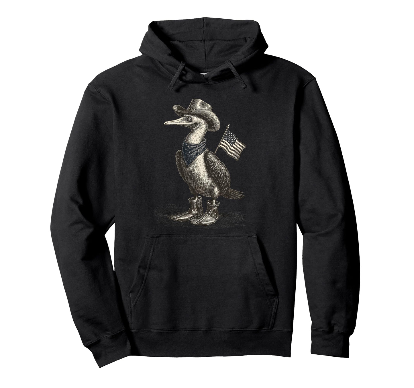 Blue Footed Booby Cowboy Cowgirl Western Hoodie - Graphic Print Unisex - T-Shirt, Sweatshirt, Hoodie