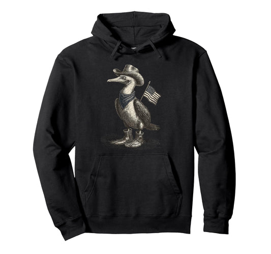 Blue Footed Booby Cowboy Cowgirl Western Hoodie - Graphic Print Unisex - T-Shirt, Sweatshirt, Hoodie