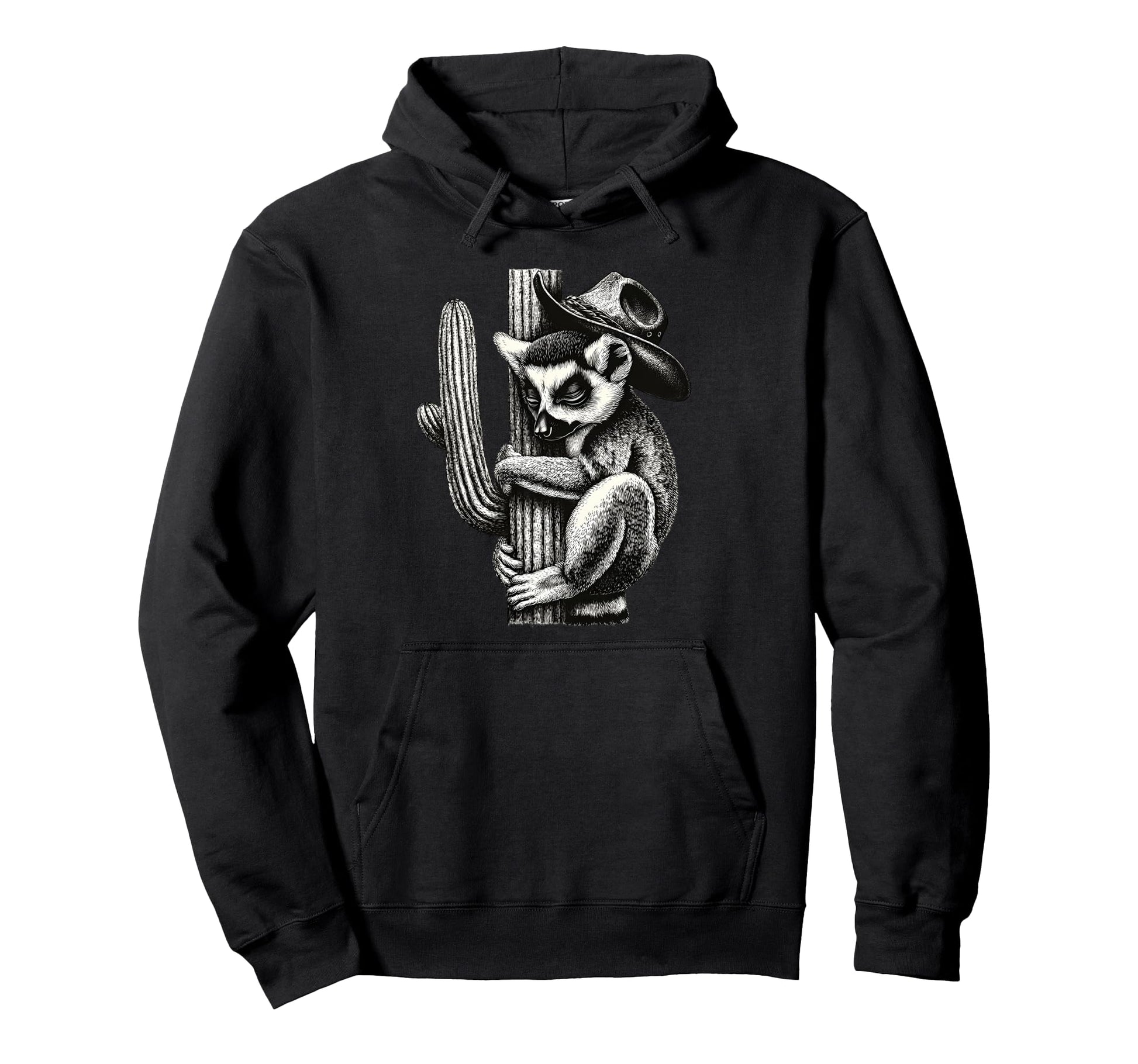 Lemur Cowboy Rodeo Cowgirl Western Country Hoodie - Streetwear Style Unisex - T-Shirt, Sweatshirt, Hoodie