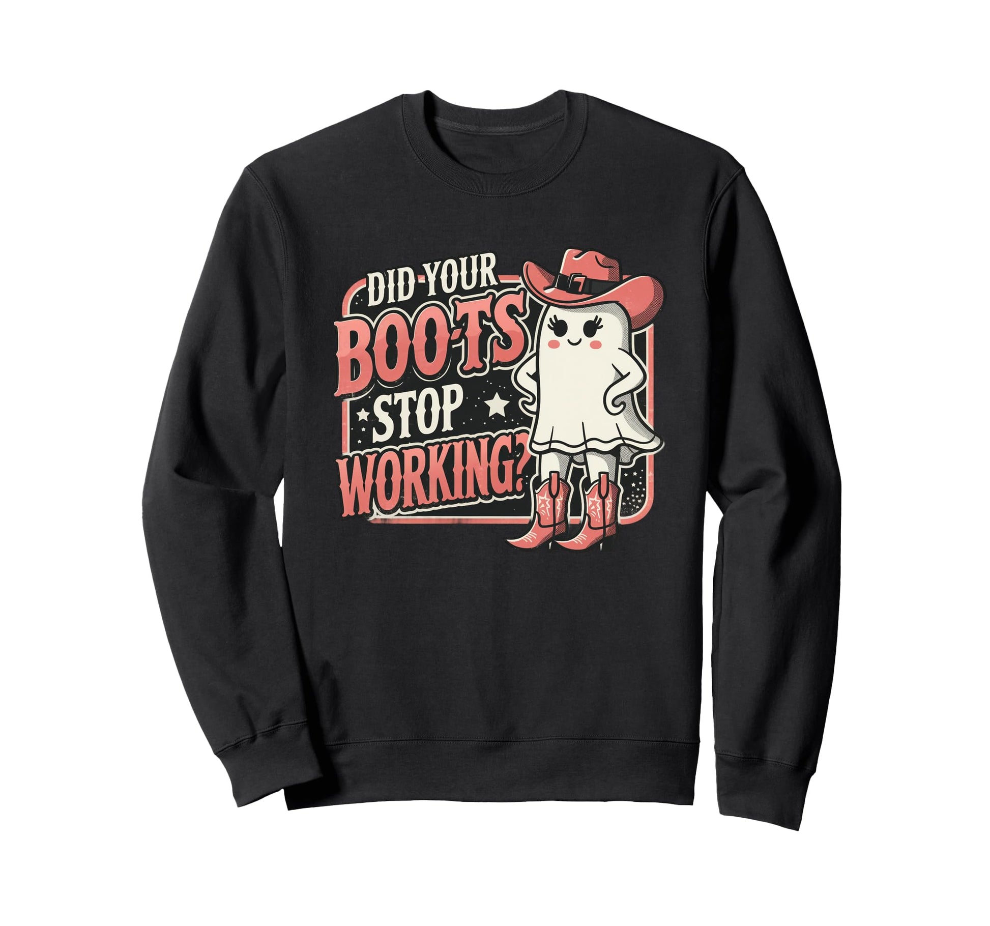 Funny Cowboy Ghost Country Sweatshirt - Casual Everyday Wear Unisex - T-Shirt, Sweatshirt, Hoodie