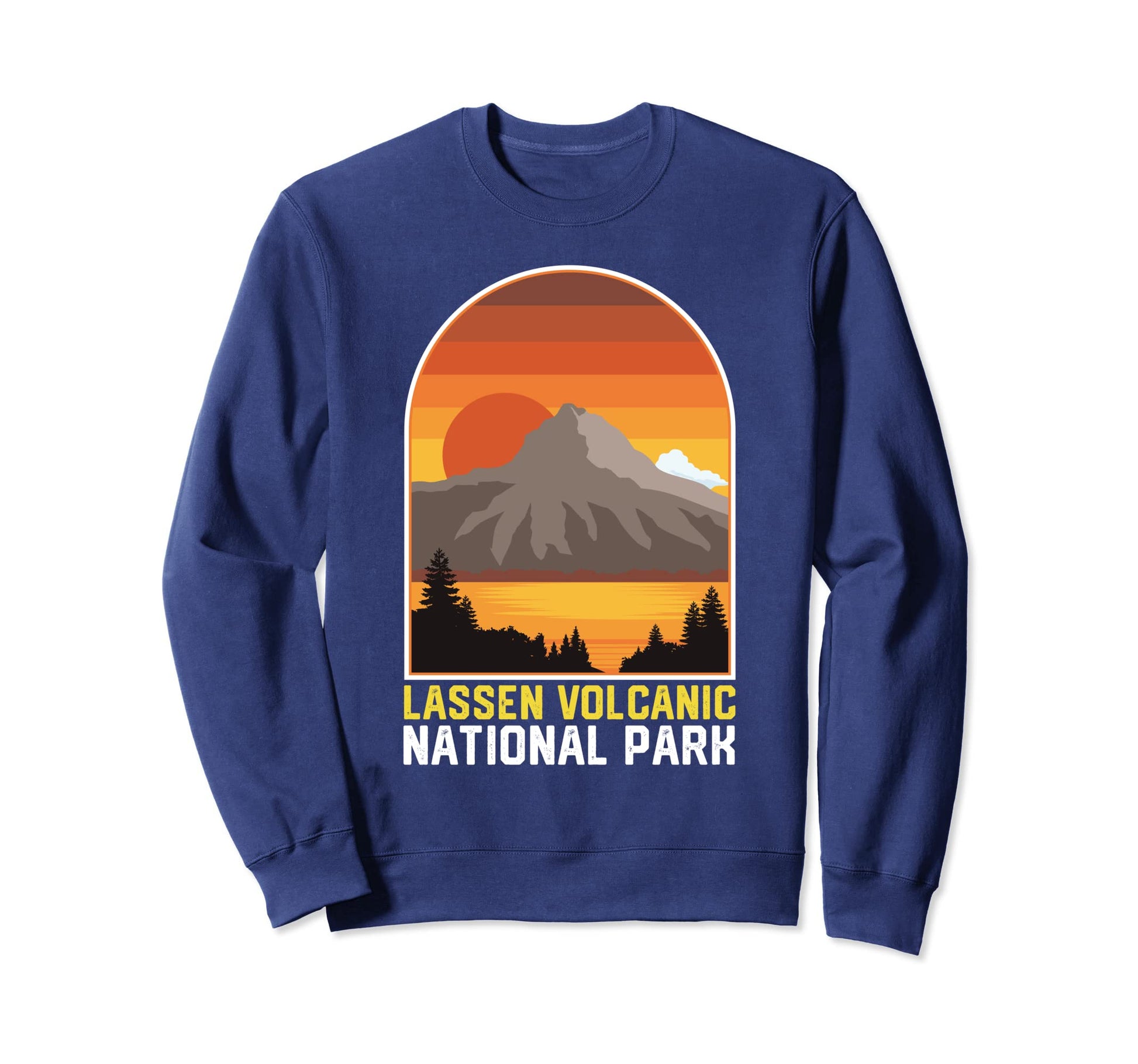 Lassen Volcanic National Park Sunset Sweatshirt - Novelty Apparel Men Women - T-Shirt, Sweatshirt, Hoodie