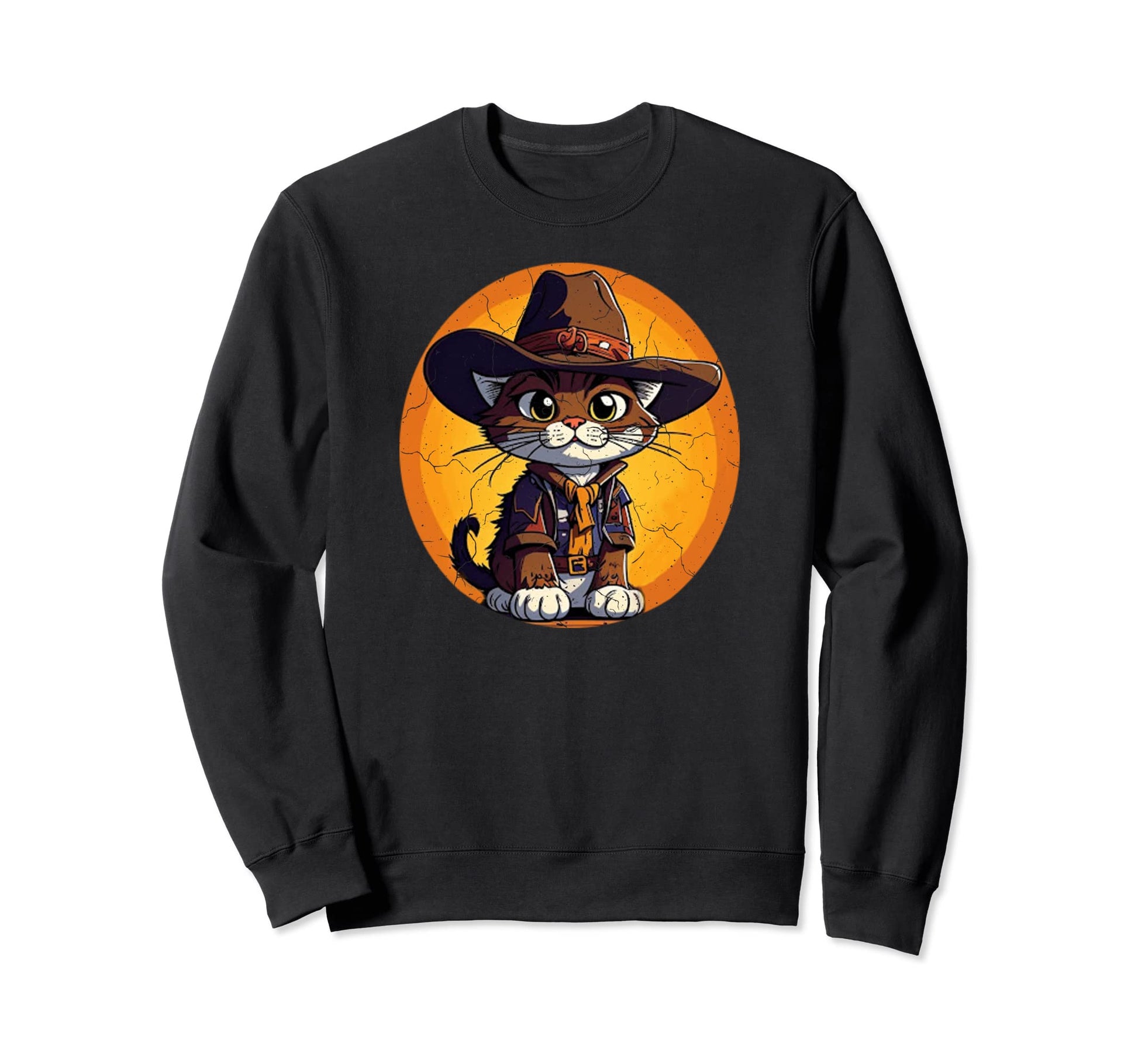 Cowboy Cat Meowdy Western Sweatshirt - Streetwear Style Men Women - T-Shirt, Sweatshirt, Hoodie