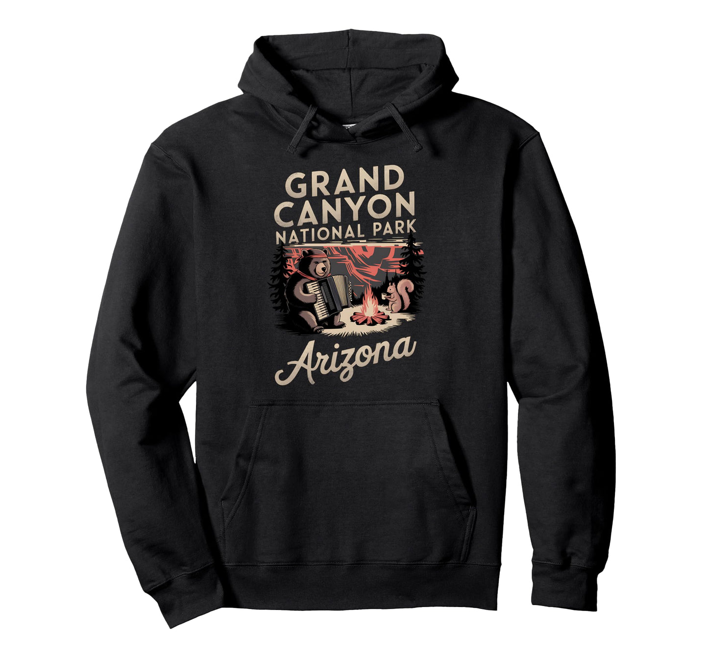 Fun Animals Grand Canyon National Hoodie - Minimalist Print for Adults - T-Shirt, Sweatshirt, Hoodie
