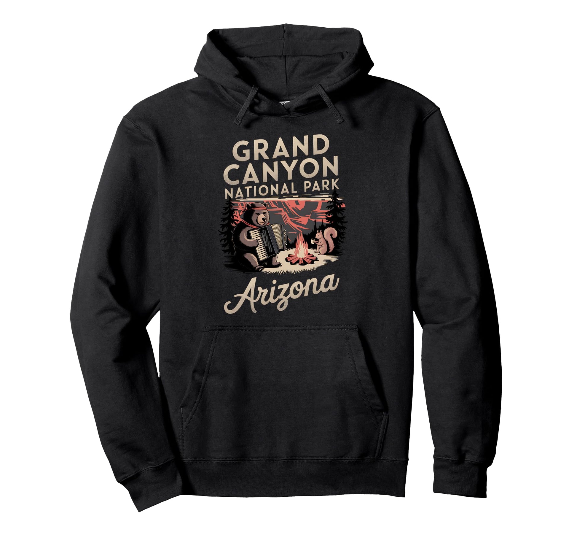 Fun Animals Grand Canyon National Hoodie - Minimalist Print for Adults - T-Shirt, Sweatshirt, Hoodie