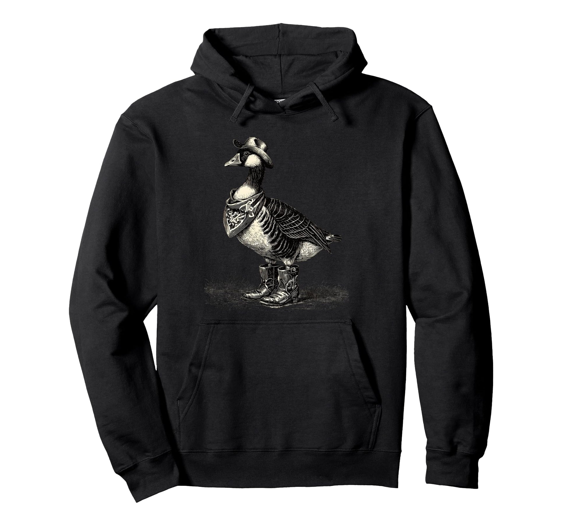 Goose Cowboy Rodeo Cowgirl Western Hoodie - Custom Art Print Men Women - T-Shirt, Sweatshirt, Hoodie
