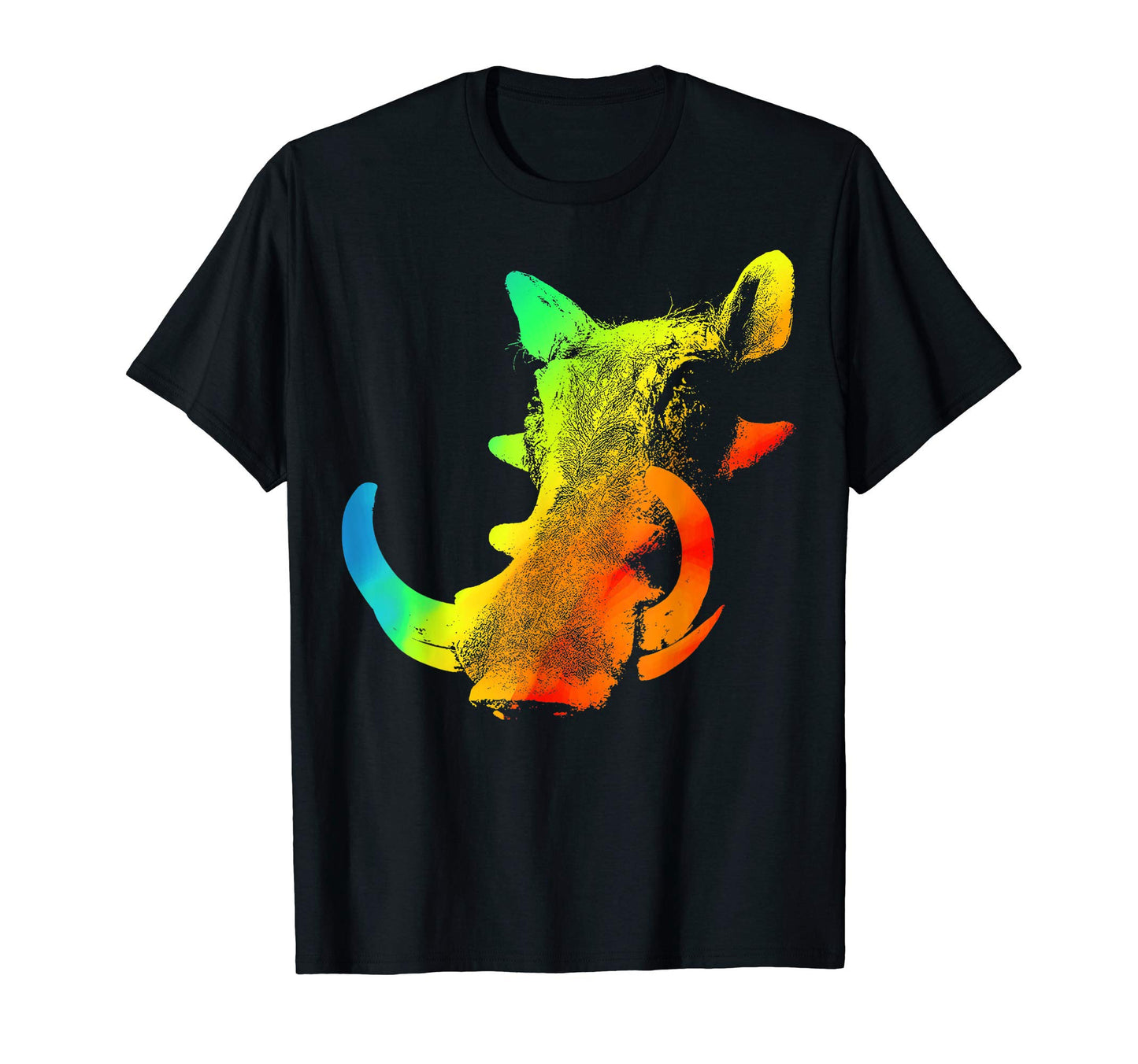 Warthog Colorful Rainbow T-Shirt - Streetwear Style Men Women - T-Shirt, Sweatshirt, Hoodie