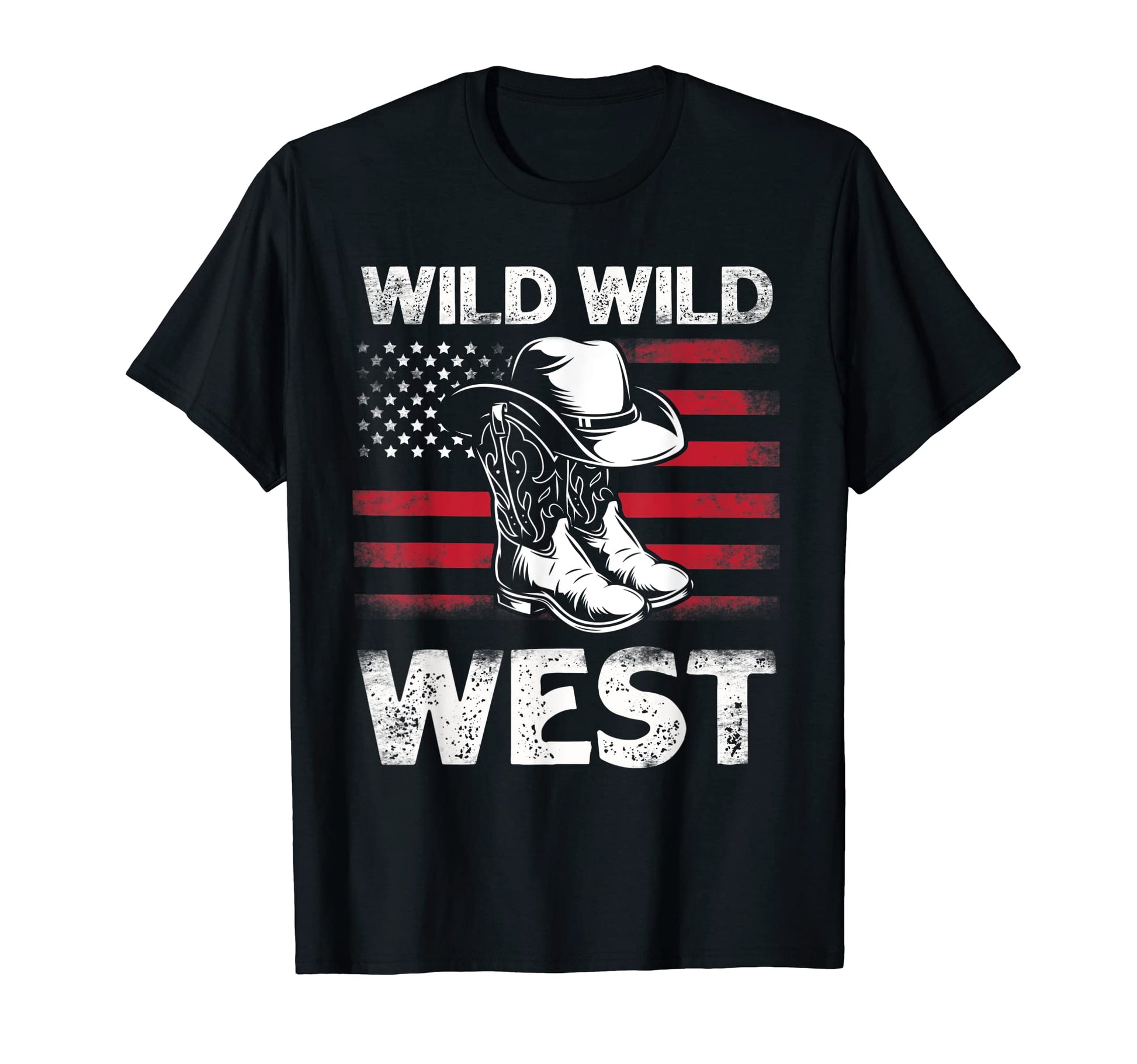 Wild Wild West Western Rodeo Cowboy T-Shirt - Casual Everyday Wear Unisex - T-Shirt, Sweatshirt, Hoodie