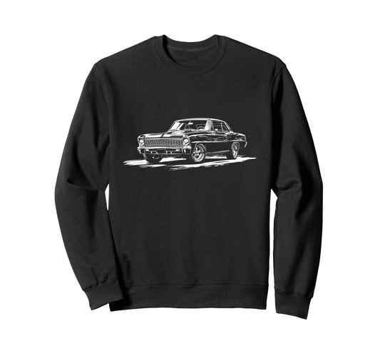 1966 1967 Nova Ss Front Corner Sweatshirt - Minimalist Print Men Women - T-Shirt, Sweatshirt, Hoodie