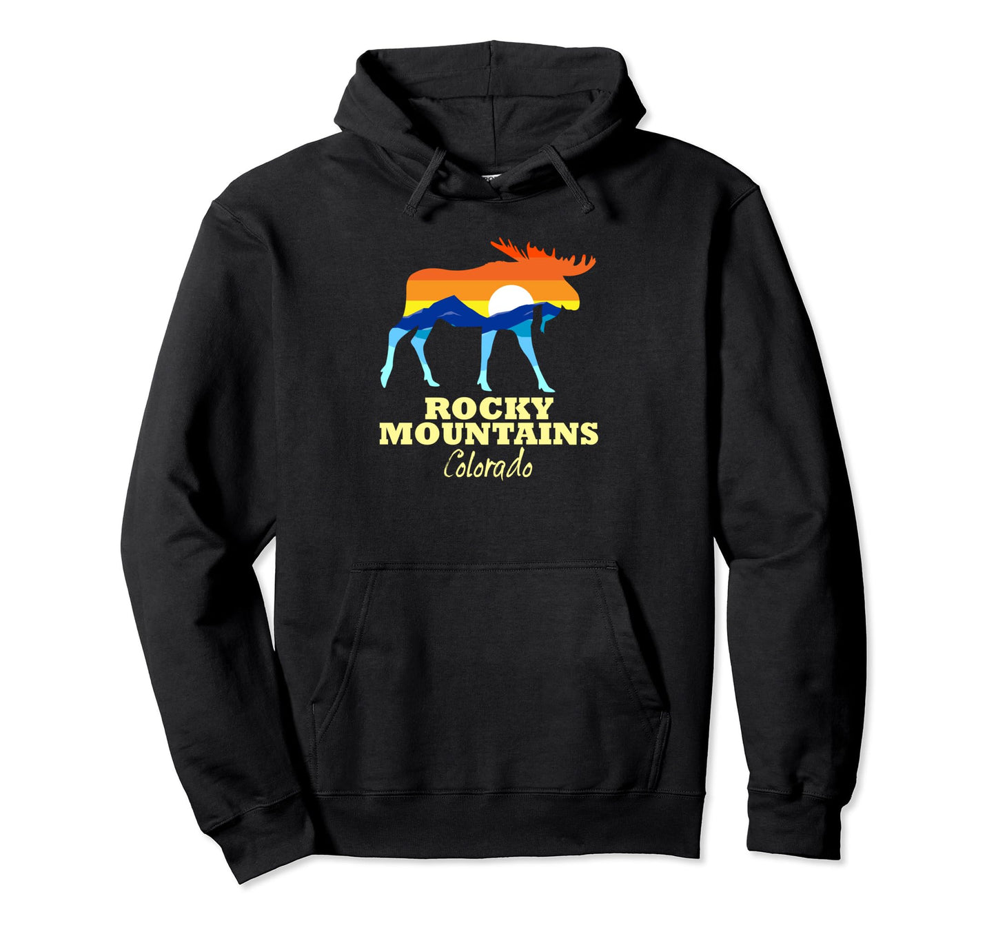 Rocky Mountains National Park Colorado Hoodie - Custom Art Print Unisex - T-Shirt, Sweatshirt, Hoodie
