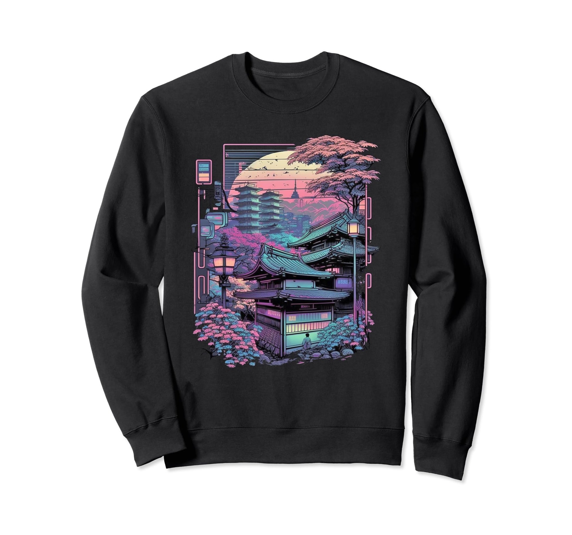 Aesthetic Vaporwave Japan Futurism Sweatshirt - Trendy Graphic for Adults - T-Shirt, Sweatshirt, Hoodie
