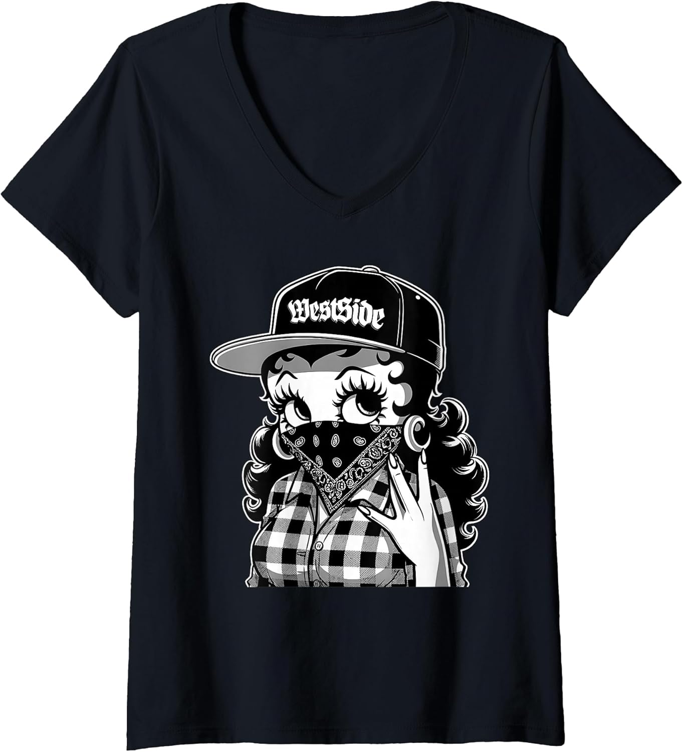 Womens Westside Hand Sign Gang West Coast Hip Hop 90s - Adult & Kids T-Shirts, Sweatshirts & Hoodies apparel design preview 1