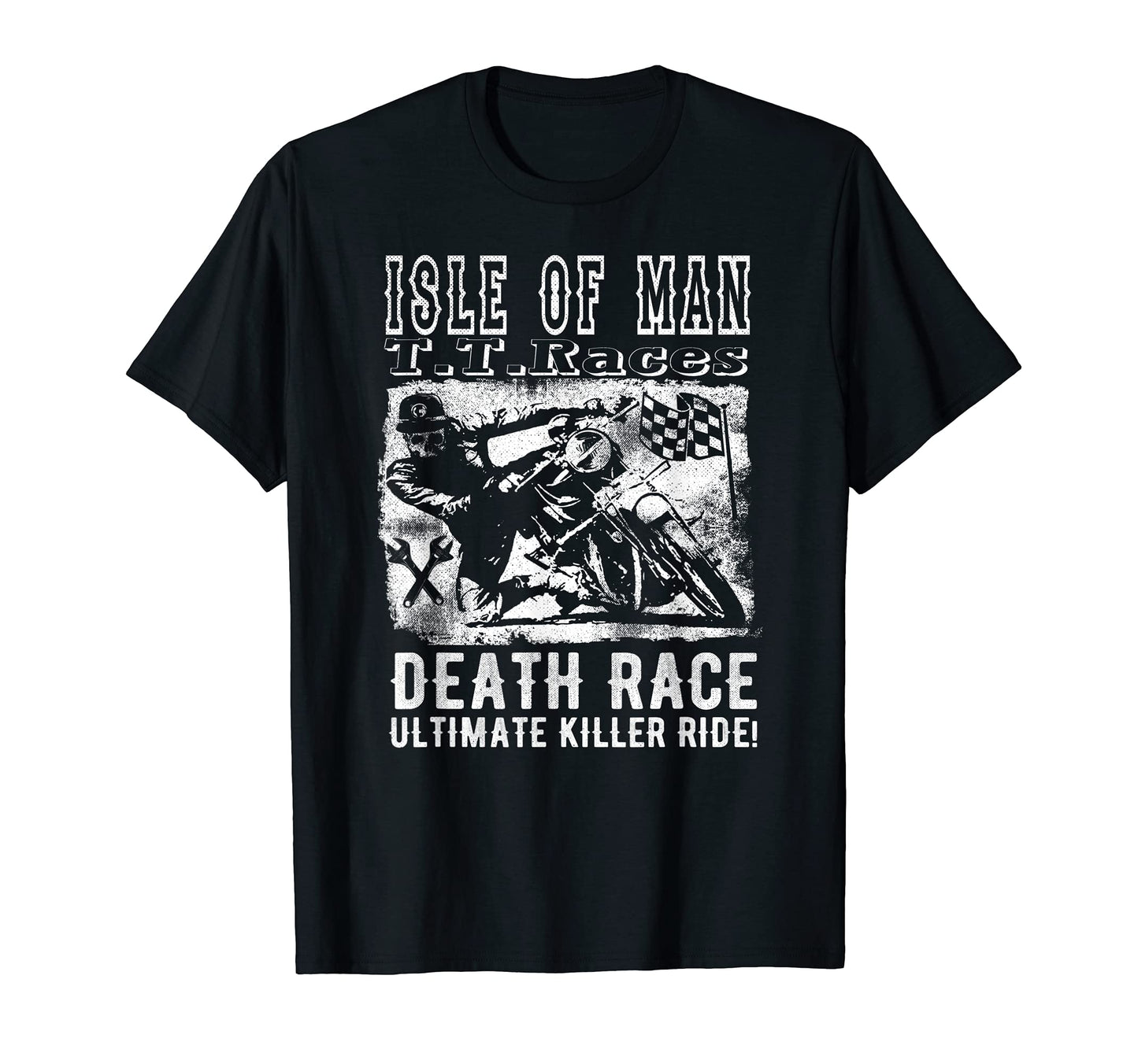 Isle Death Race Biker Motorcycle Fun Gift T-Shirt - Custom Art Print Unisex - T-Shirt, Sweatshirt, Hoodie