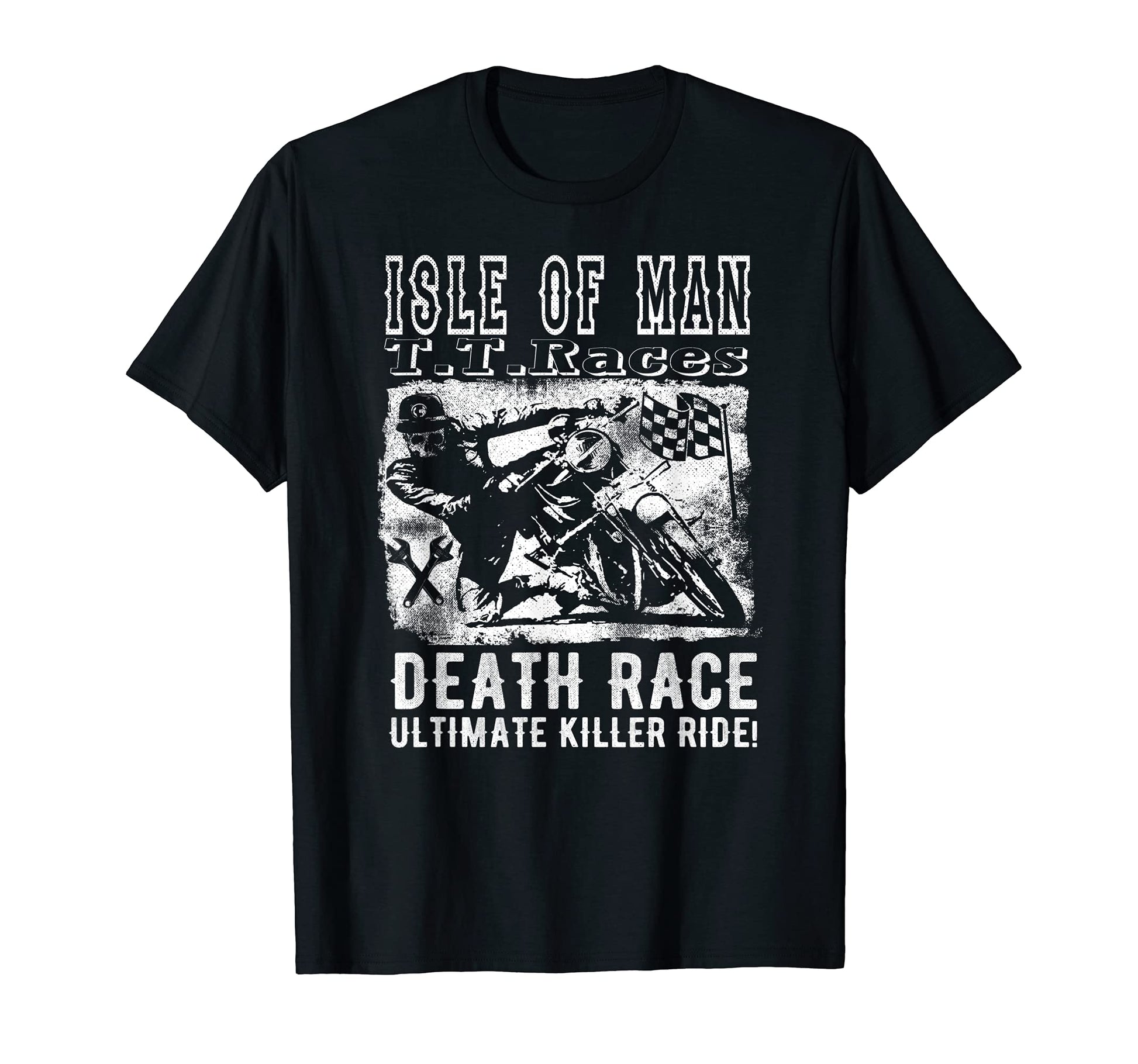 Isle Death Race Biker Motorcycle Fun Gift T-Shirt - Custom Art Print Unisex - T-Shirt, Sweatshirt, Hoodie