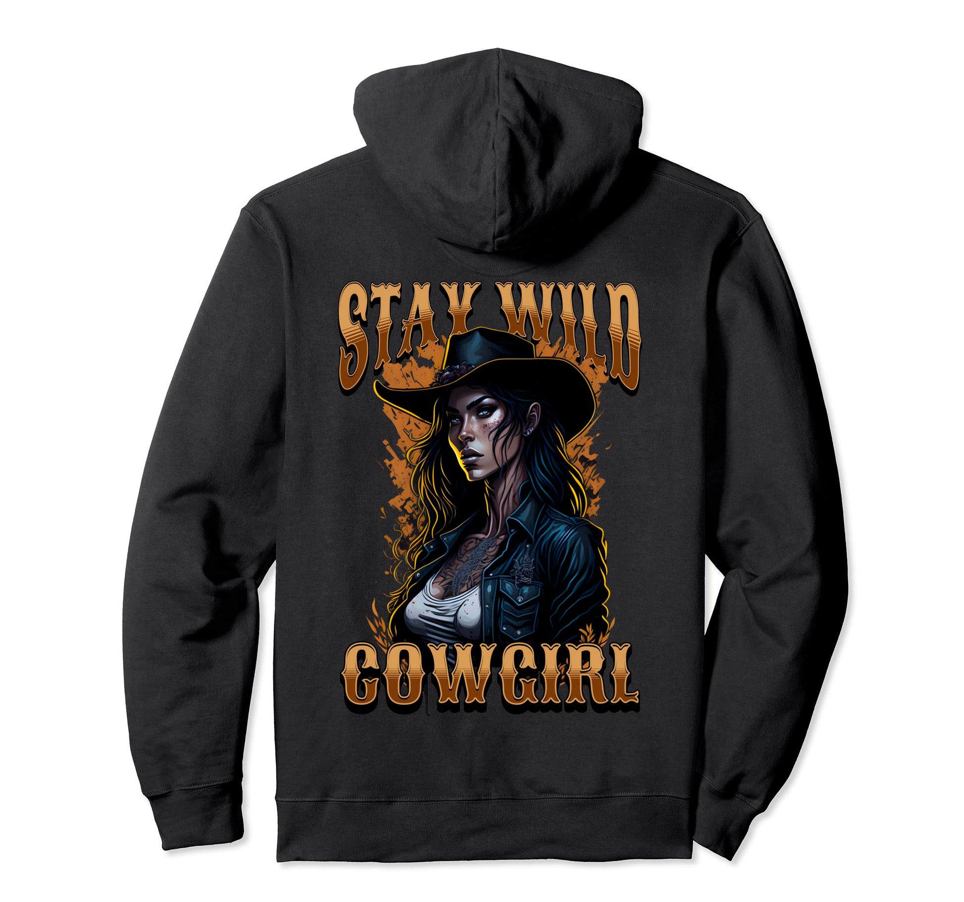 Cowgirl Stay Wild West Womens Hoodie - Streetwear Style Men Women - T-Shirt, Sweatshirt, Hoodie