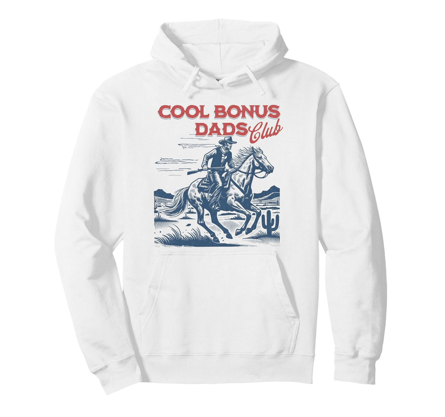 Bonus Dads Club Cowboy 90S Fathers Day Hoodie - Novelty Apparel Unisex - T-Shirt, Sweatshirt, Hoodie