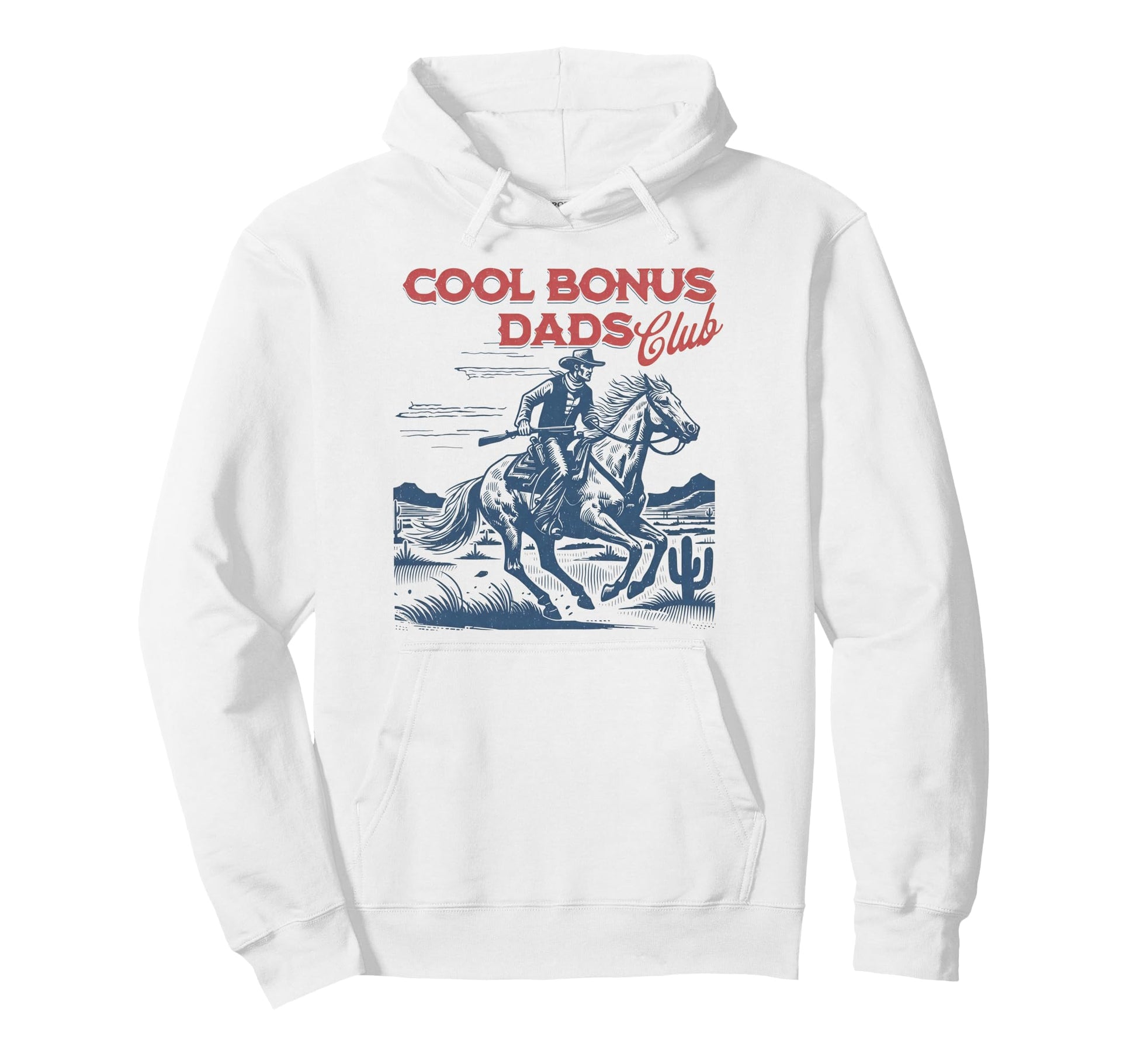 Bonus Dads Club Cowboy 90S Fathers Day Hoodie - Novelty Apparel Unisex - T-Shirt, Sweatshirt, Hoodie