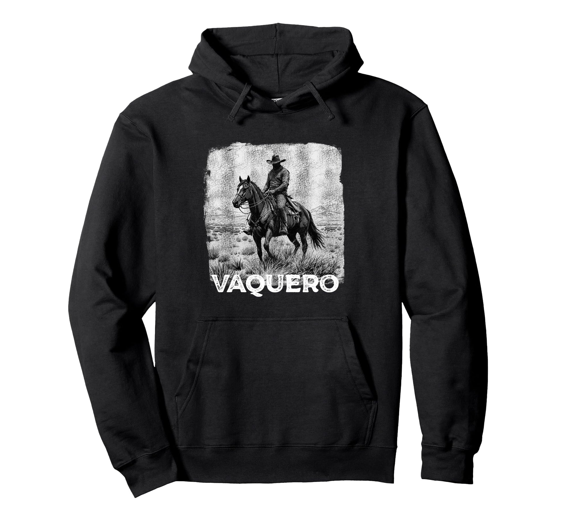 Vaquero Spanish Mexican Cowboy Hoodie - Fun Novelty Design Men Women - T-Shirt, Sweatshirt, Hoodie