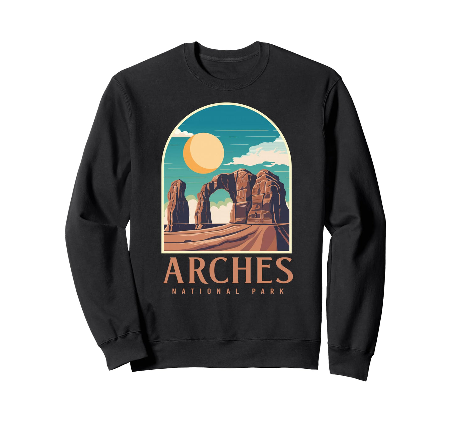 Utah Hiking Camping Arches National Park Sweatshirt - Trendy Graphic Unisex - T-Shirt, Sweatshirt, Hoodie