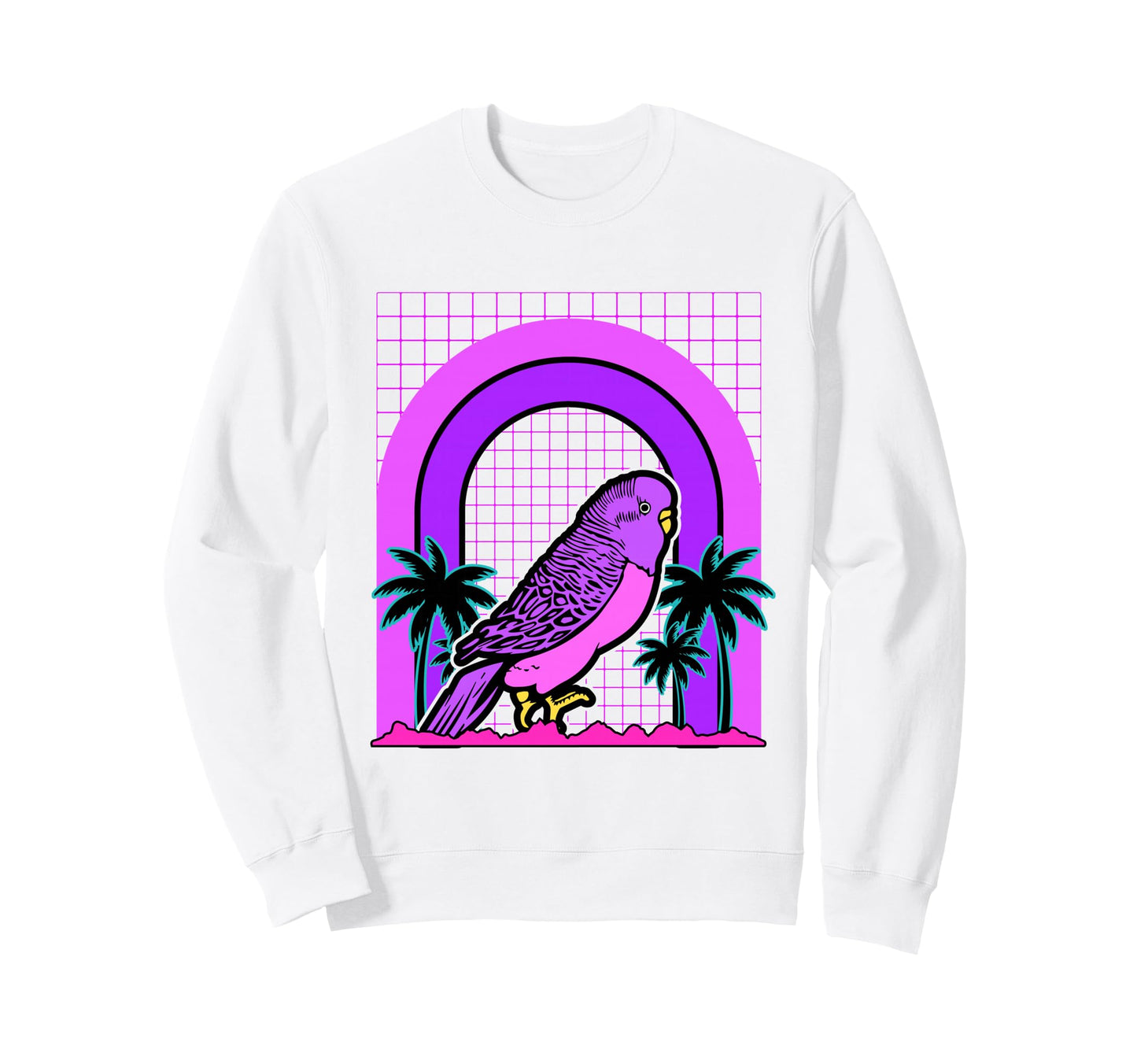 Aesthetic Vaporwave Outfits Bird Sweatshirt - Aesthetic Graphic Men Women - T-Shirt, Sweatshirt, Hoodie