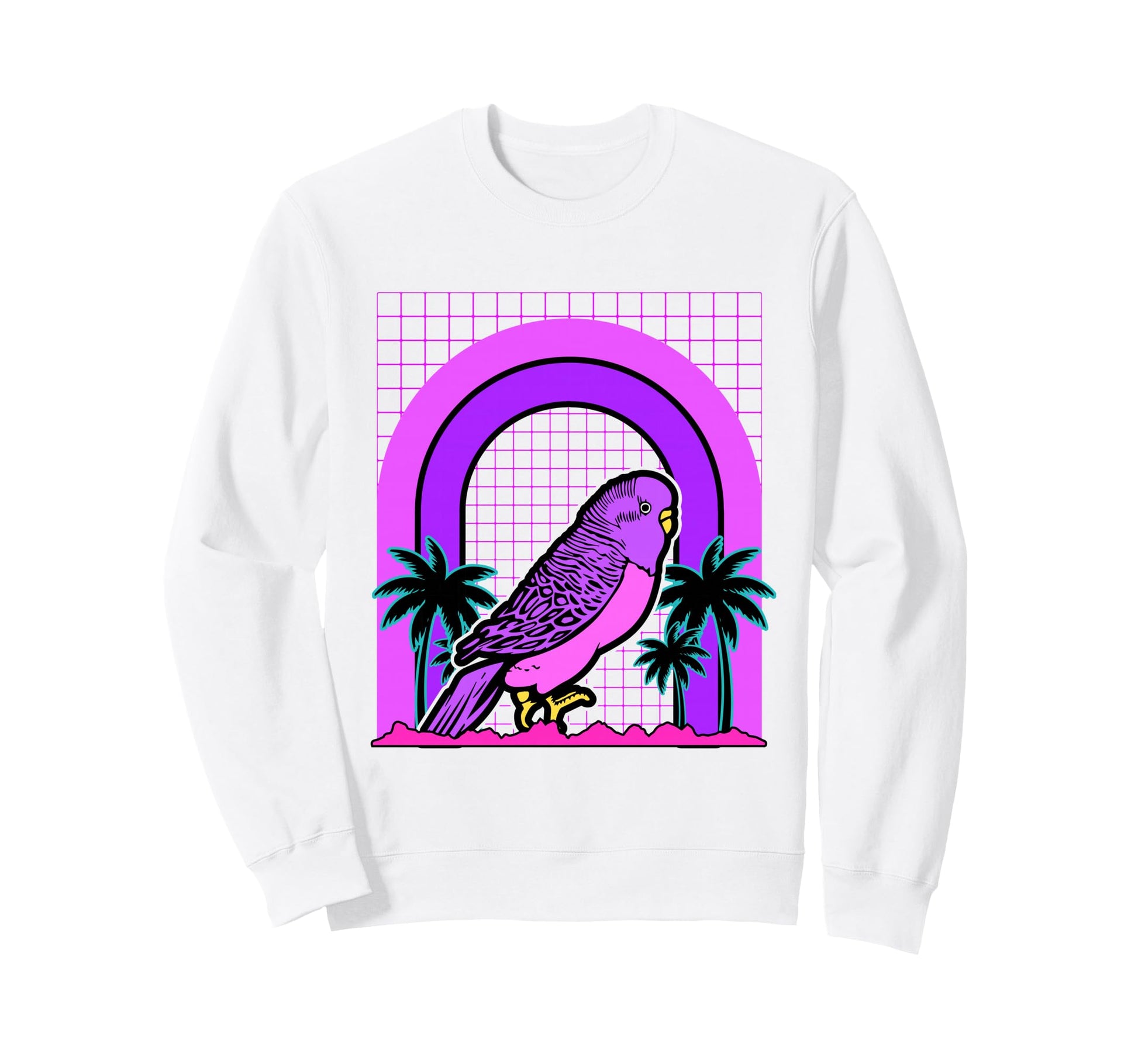 Aesthetic Vaporwave Outfits Bird Sweatshirt - Aesthetic Graphic Men Women - T-Shirt, Sweatshirt, Hoodie