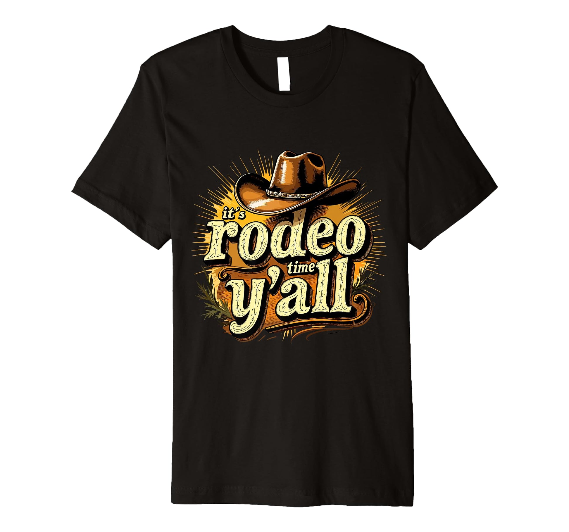 Rodeo Time Yall Western Rodeo Cowgirl T-Shirt - Novelty Apparel Men Women - T-Shirt, Sweatshirt, Hoodie