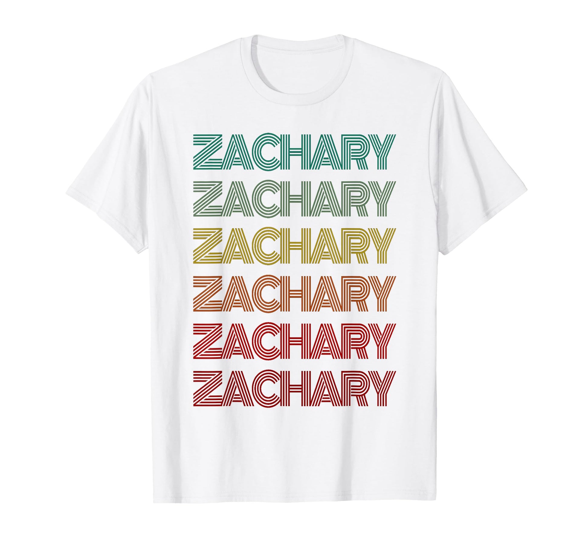 First Name Zachary Personalized Birthday T-Shirt - Minimalist Print Unisex - T-Shirt, Sweatshirt, Hoodie