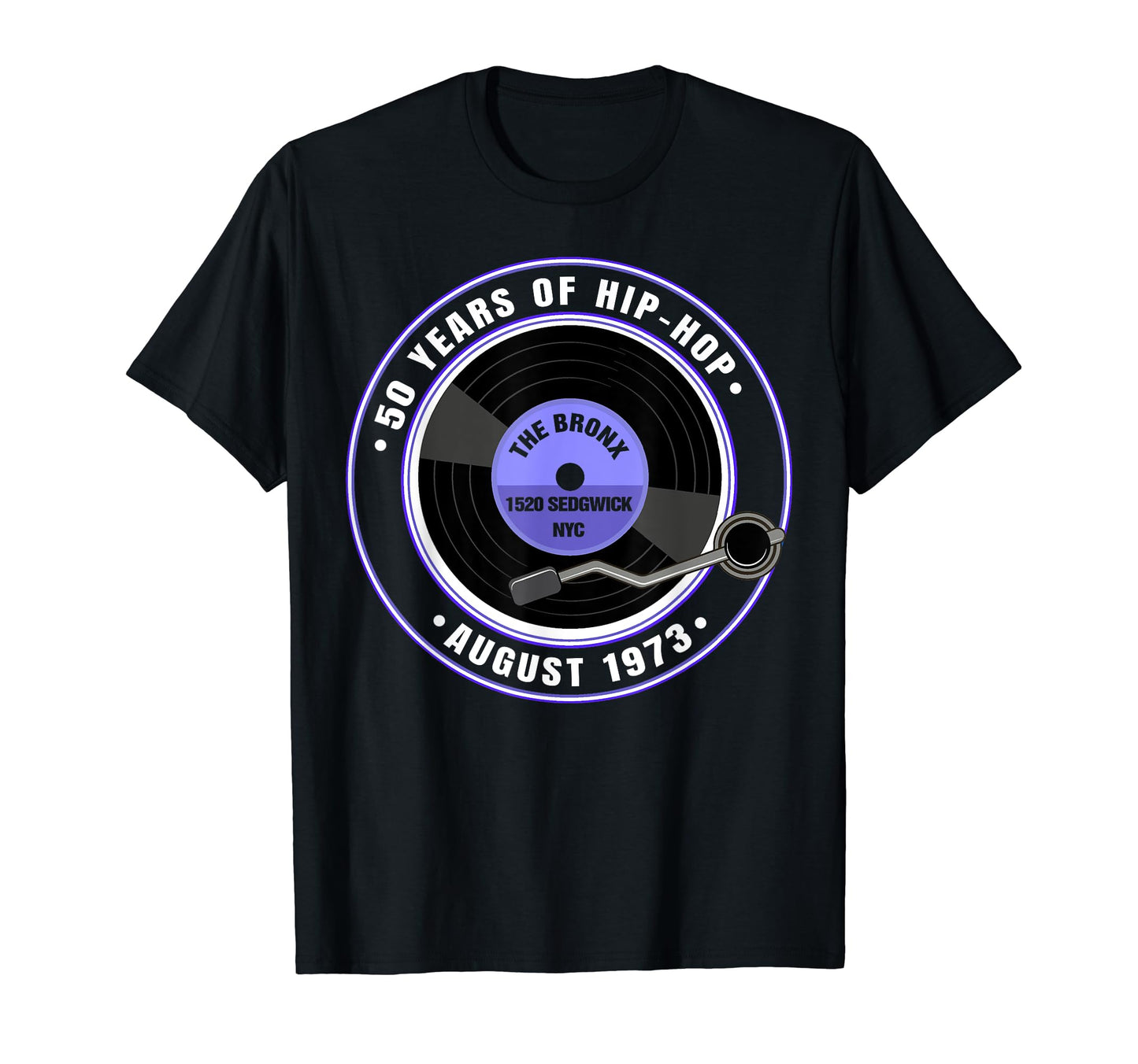 Hip Hop 50 Years Old Since 1973 Bronx T-Shirt - Fun Novelty Design Unisex - T-Shirt, Sweatshirt, Hoodie