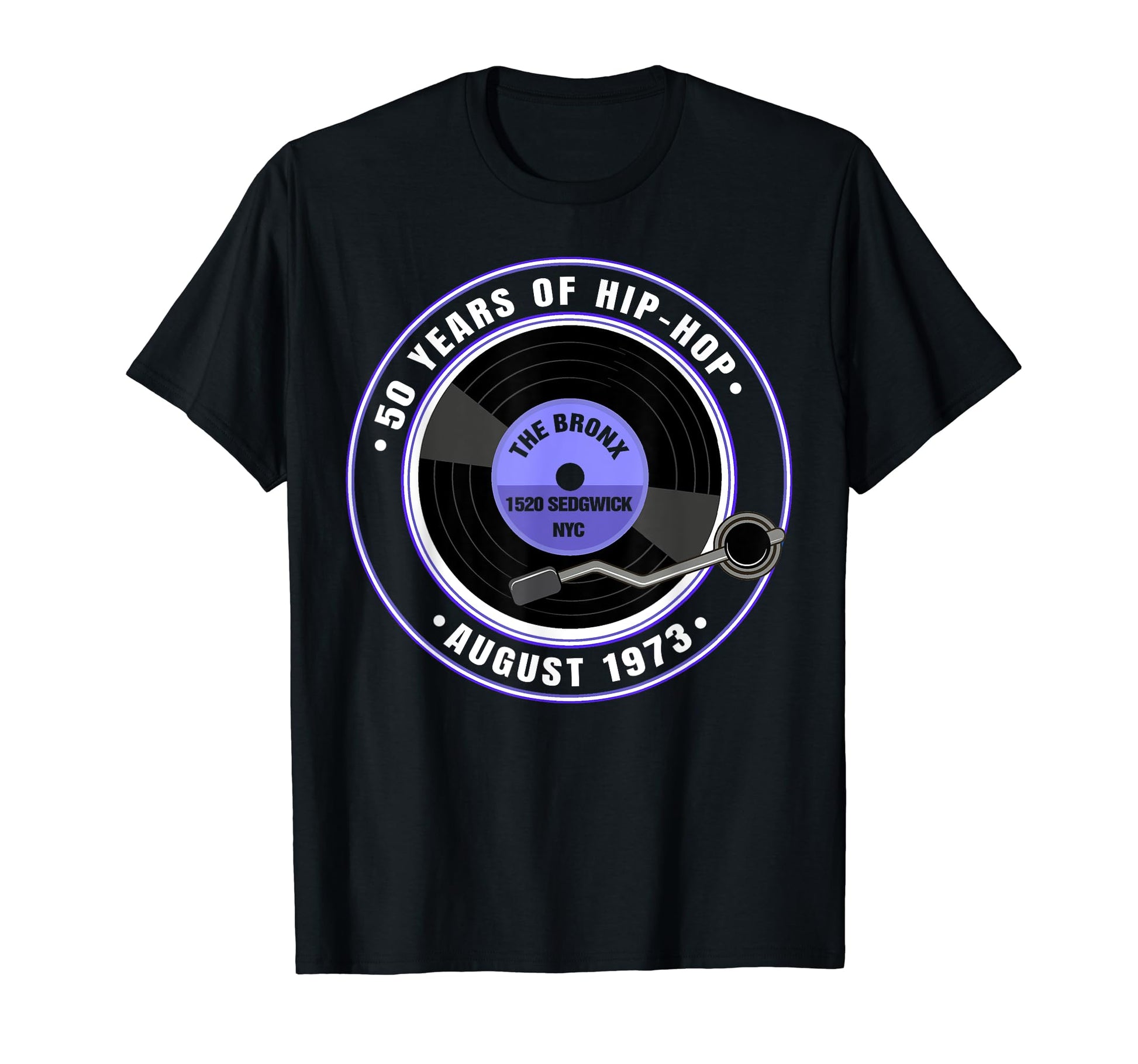 Hip Hop 50 Years Old Since 1973 Bronx T-Shirt - Fun Novelty Design Unisex - T-Shirt, Sweatshirt, Hoodie