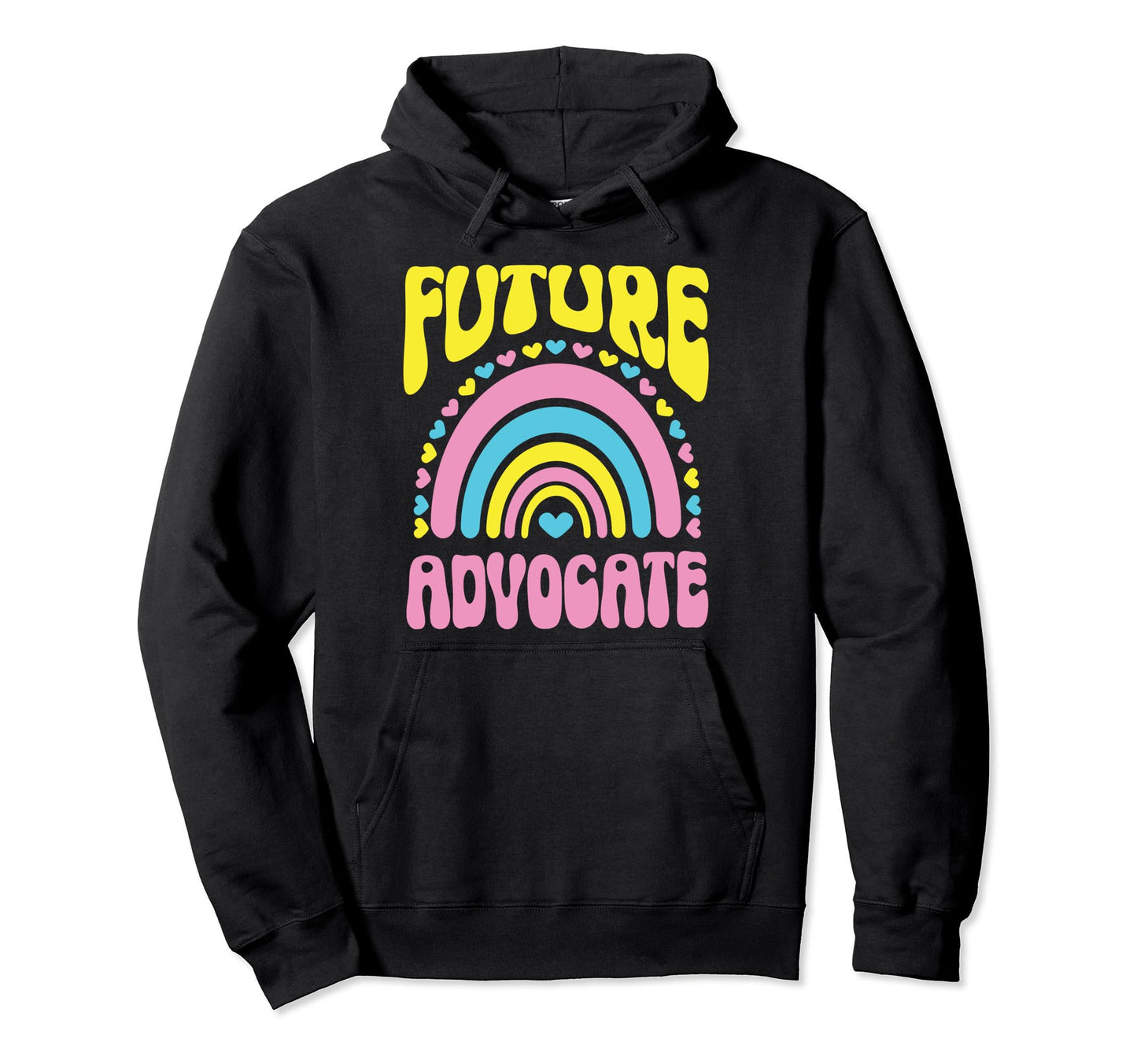 Future Advocate Bright Rainbow Hoodie - Streetwear Style for Adults - T-Shirt, Sweatshirt, Hoodie