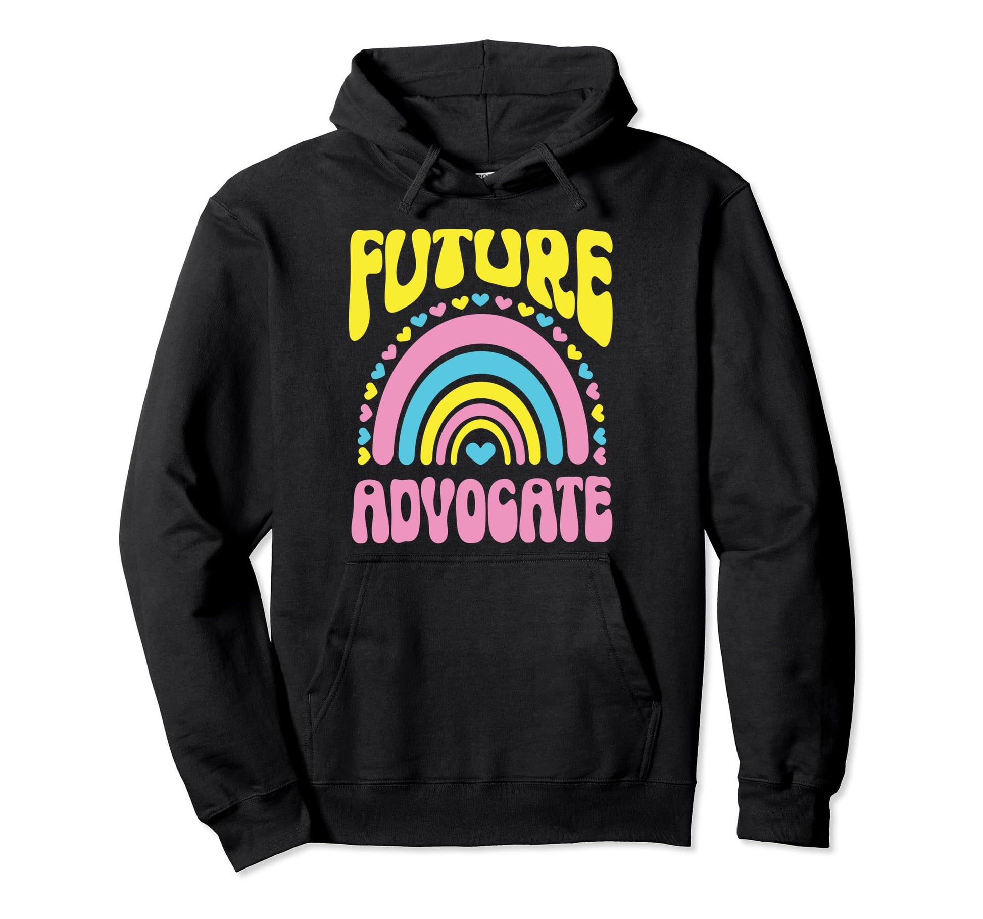 Future Advocate Bright Rainbow Hoodie - Streetwear Style for Adults - T-Shirt, Sweatshirt, Hoodie