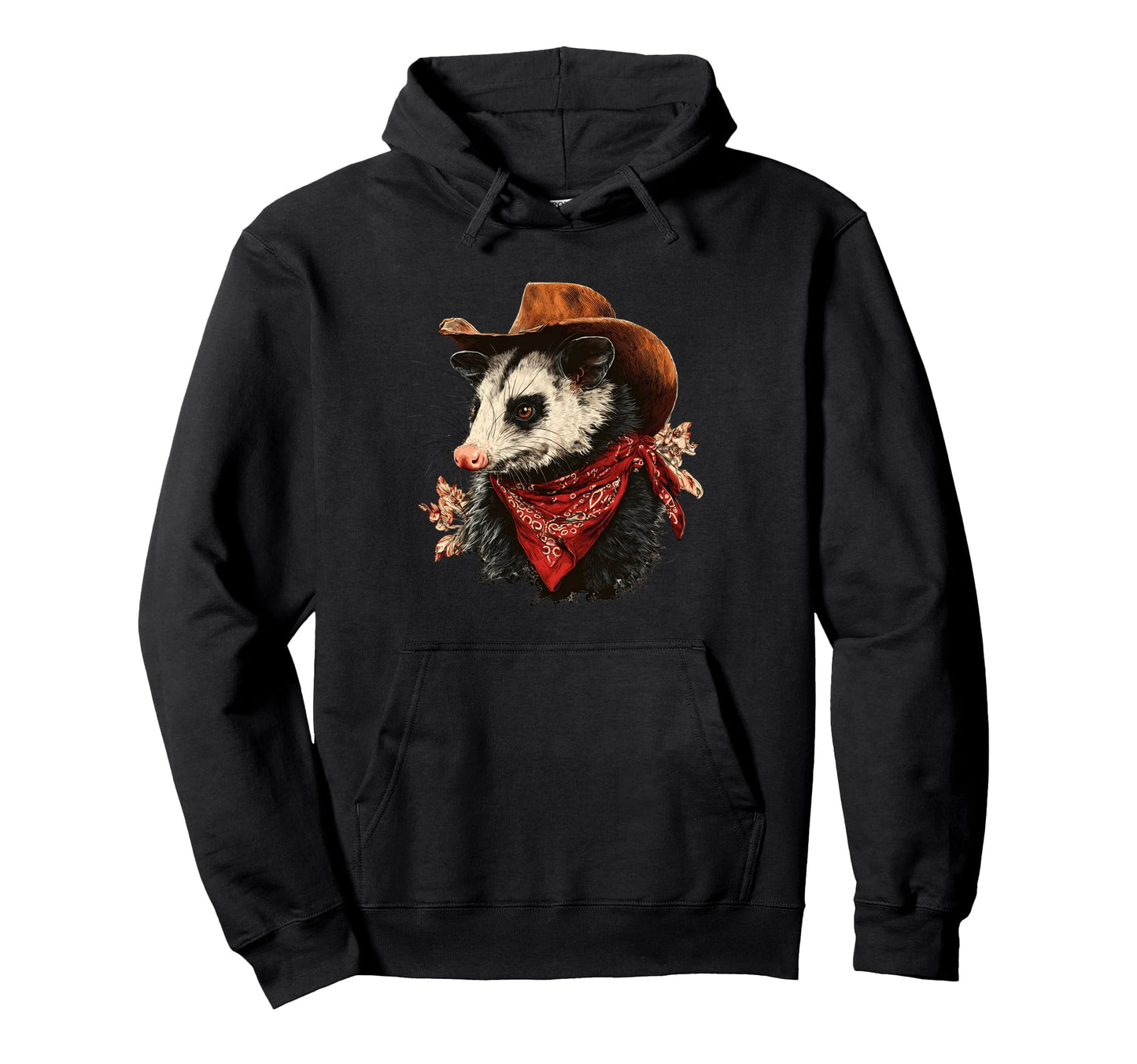 Opossum Cowboy Rodeo Cowgirl Possum Hoodie - Minimalist Print Men Women - T-Shirt, Sweatshirt, Hoodie