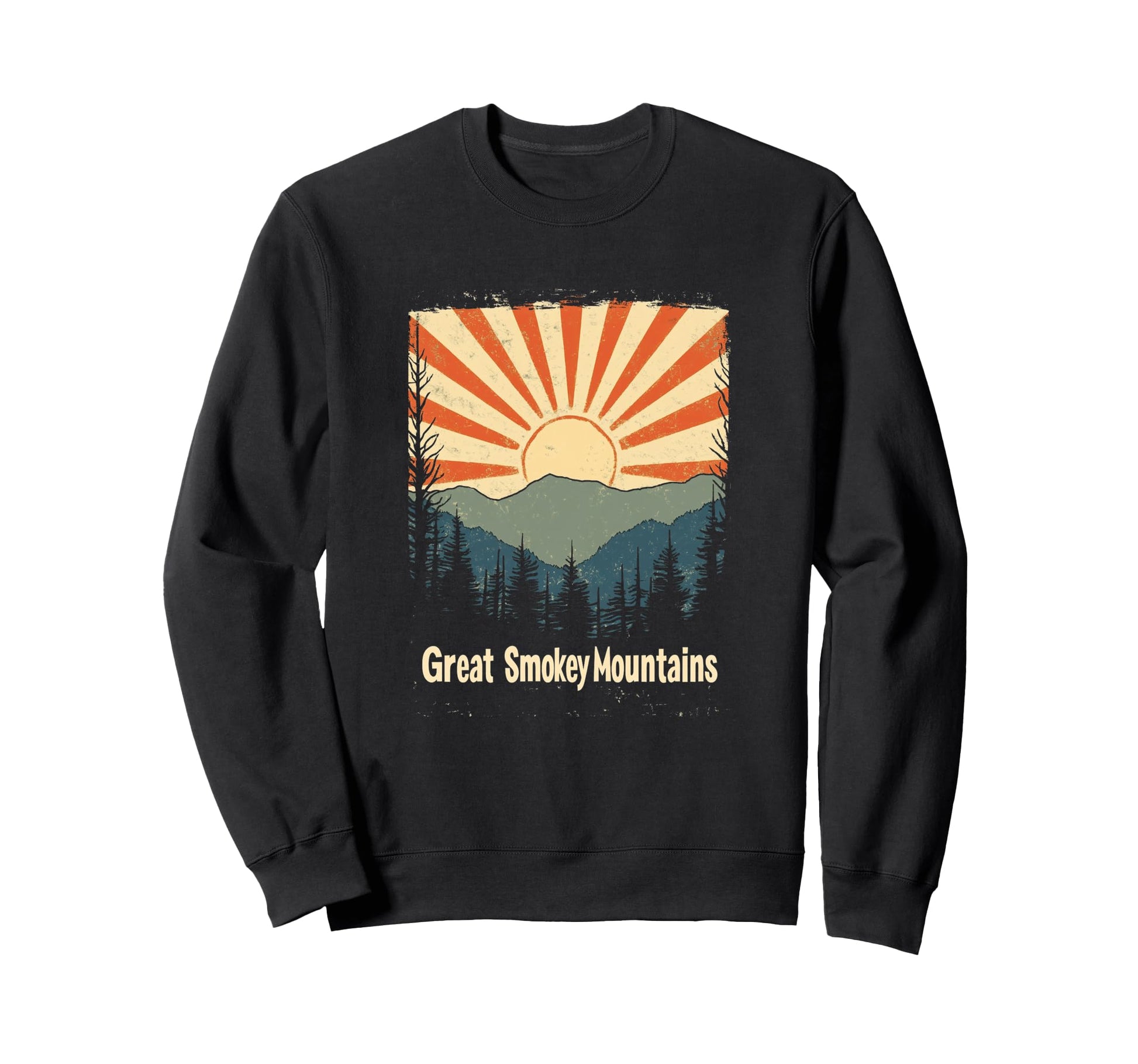 Great Smokey Mountains Sunrise Sweatshirt - Minimalist Print Men Women - T-Shirt, Sweatshirt, Hoodie