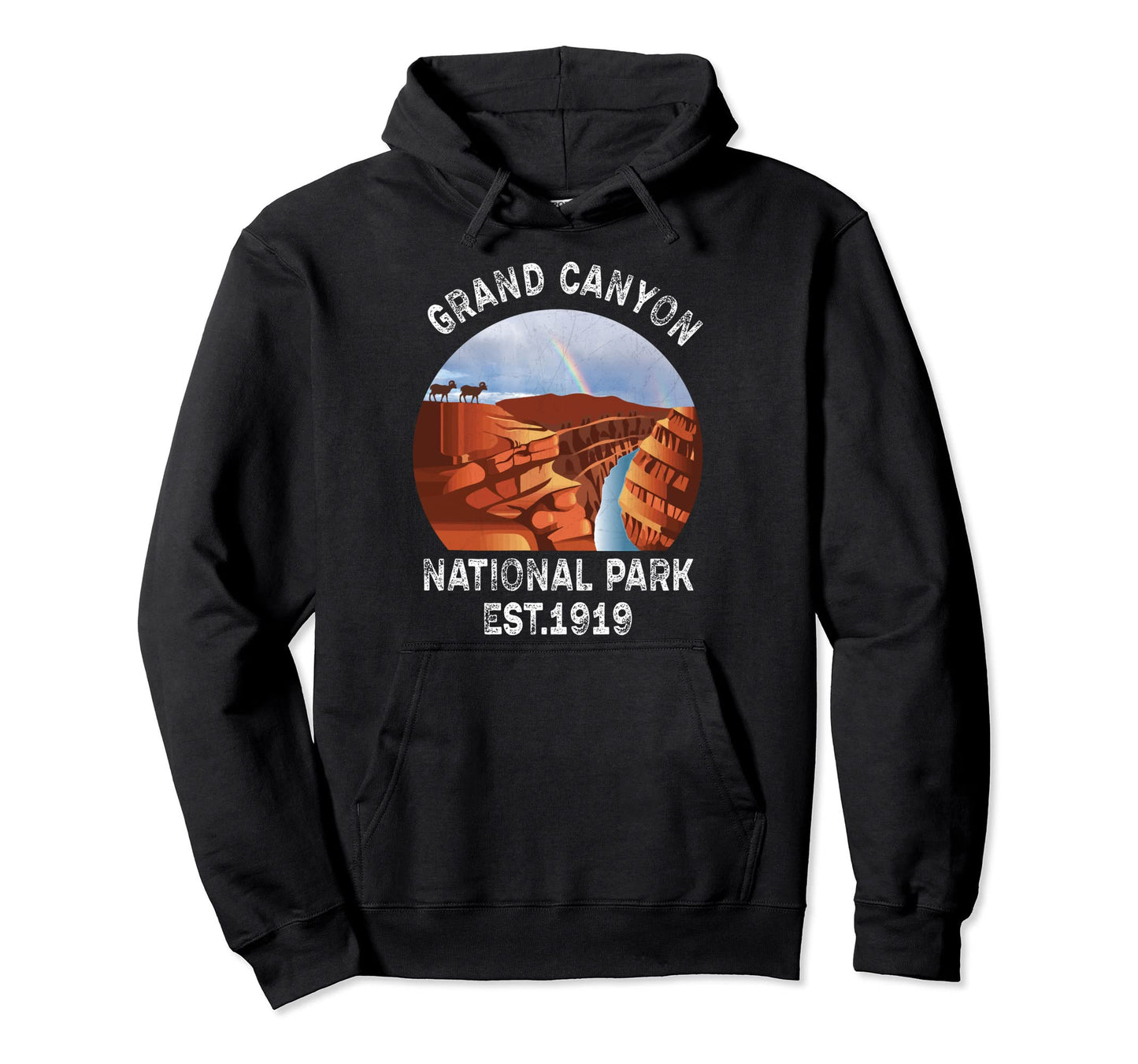 Grand Canyon National Park Arizona 70S 80 Hoodie - Novelty Apparel Unisex - T-Shirt, Sweatshirt, Hoodie