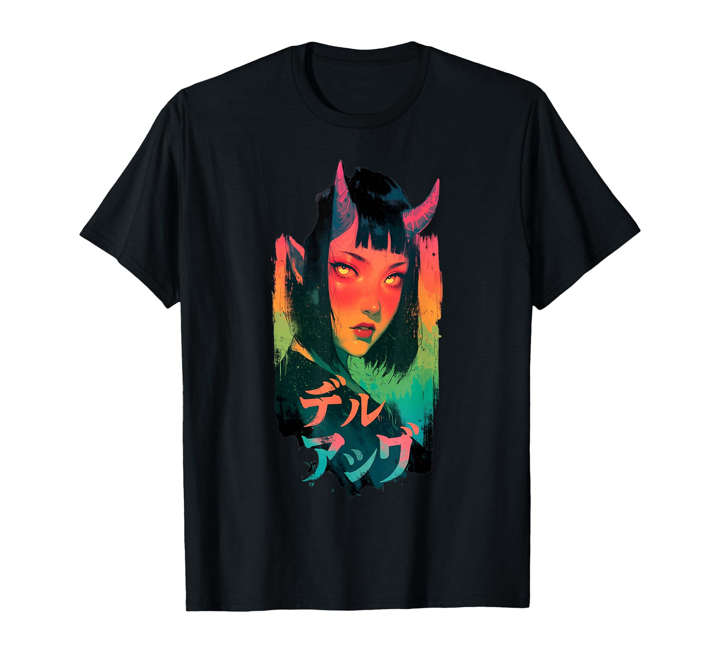 Goth Grunge Demon Anime Waifu Horror T-Shirt - Streetwear Style for Adults - T-Shirt, Sweatshirt, Hoodie