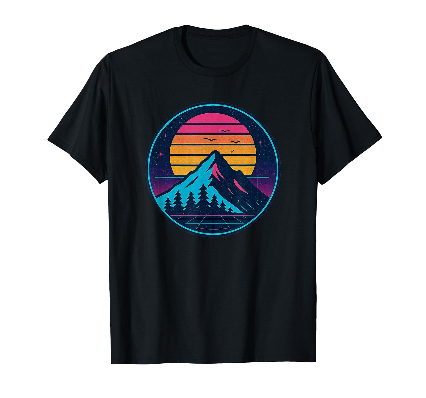 Mountain Sunset 70S 80S Nostalgic T-Shirt - Casual Everyday Wear Unisex - T-Shirt, Sweatshirt, Hoodie