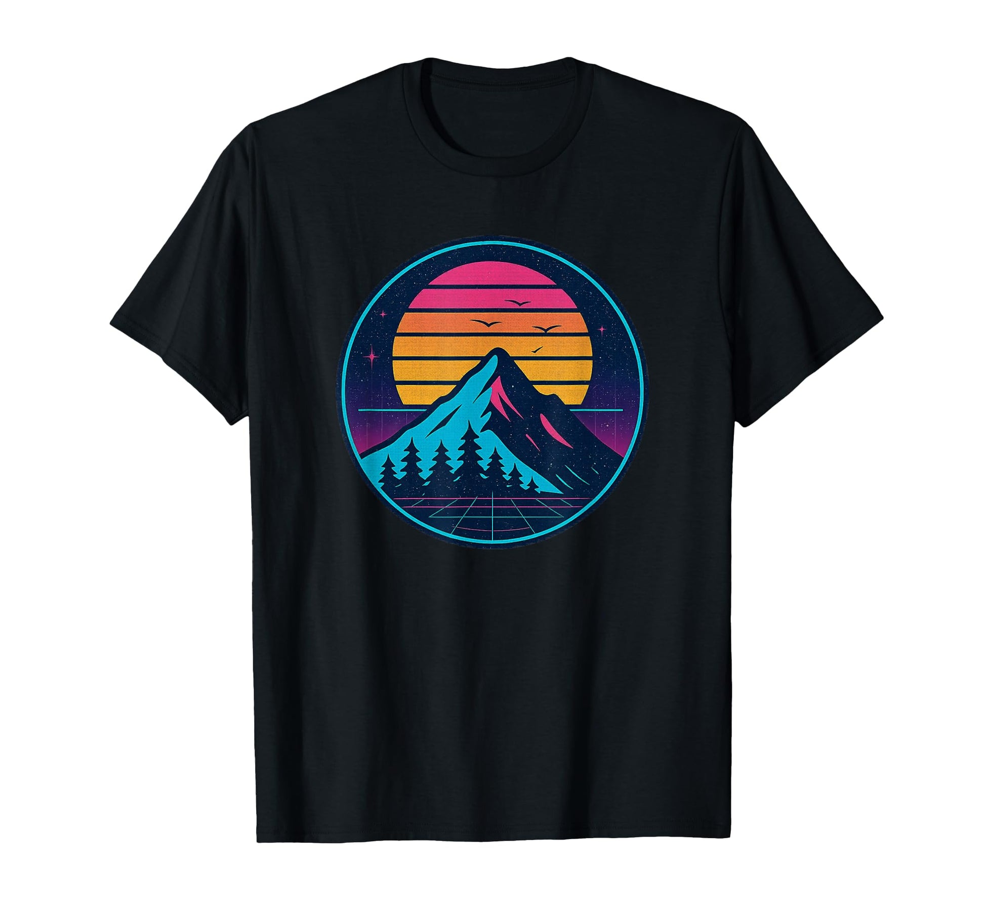 Mountain Sunset 70S 80S Nostalgic T-Shirt - Casual Everyday Wear Unisex - T-Shirt, Sweatshirt, Hoodie