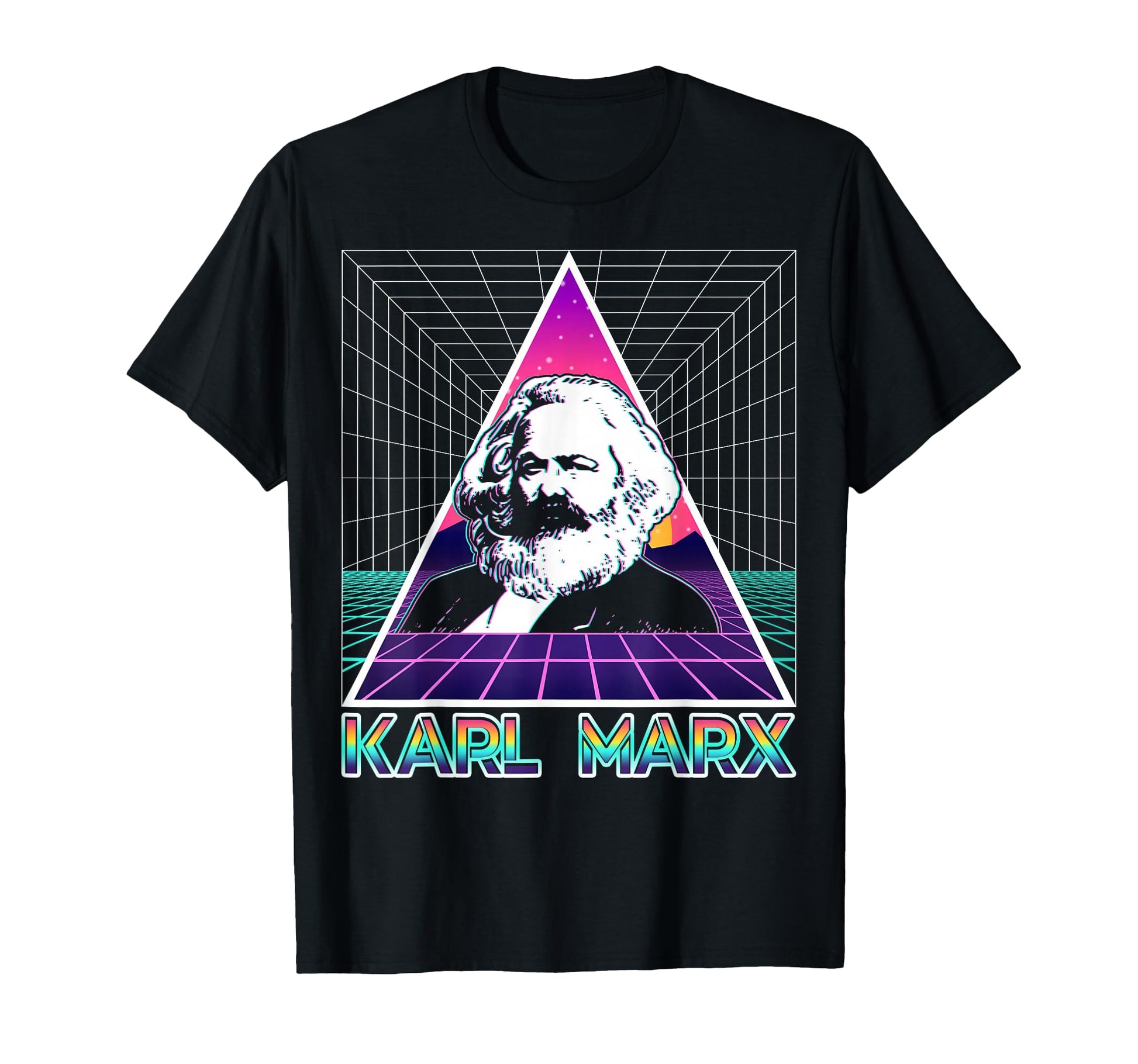 Karl Marx Communism Communist Vaporwave T-Shirt - Unique Graphic Unisex - T-Shirt, Sweatshirt, Hoodie